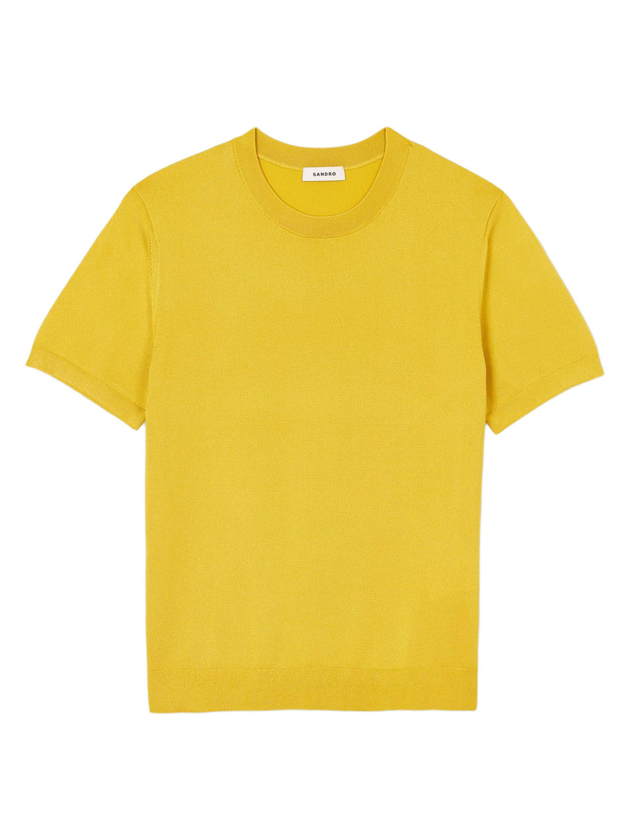 Sandro Men's Knitted T-Shirt - Black