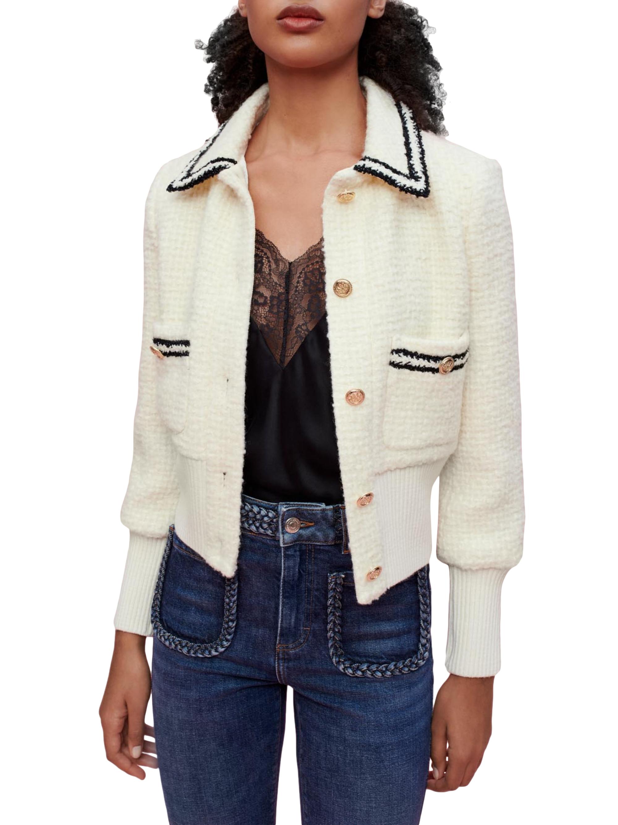Maje Contrasting Tweed-Style Jacket | Saks Fifth Avenue