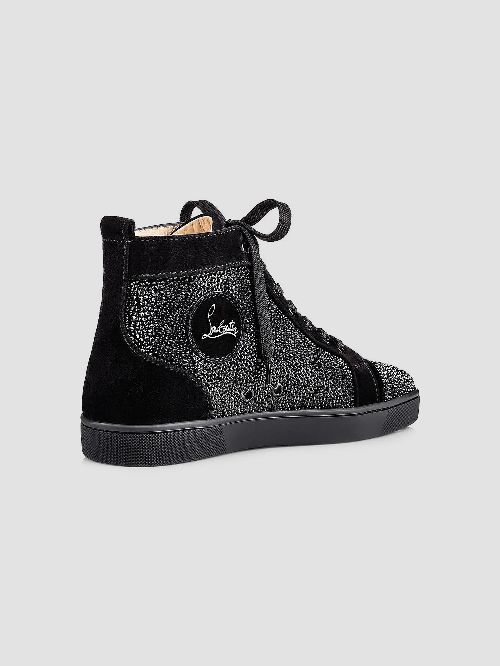 Christian Louboutin Louis Strass High-Top Sneakers | Saks  display picture 3