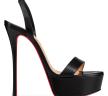 Loubi Queen Alta 150MM Leather Platform Sandals
