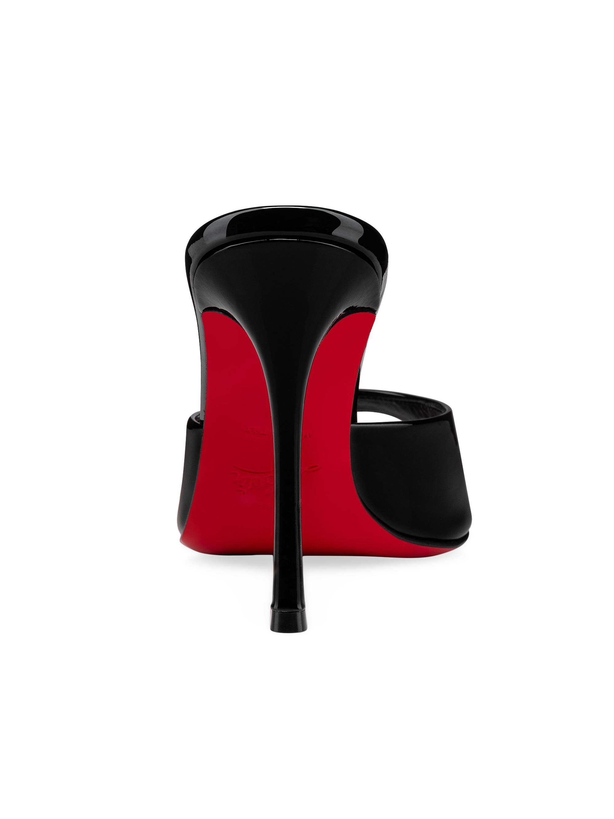Christian Louboutin Me Dolly 100MM Patent Leather Mules | Saks
