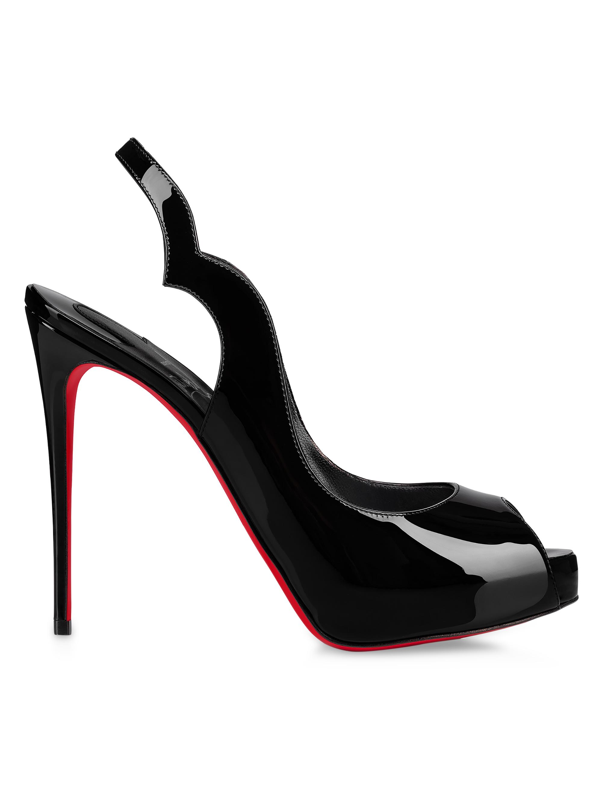 Christian Louboutin Hot Chick Sling Alta 120MM Patent Leather