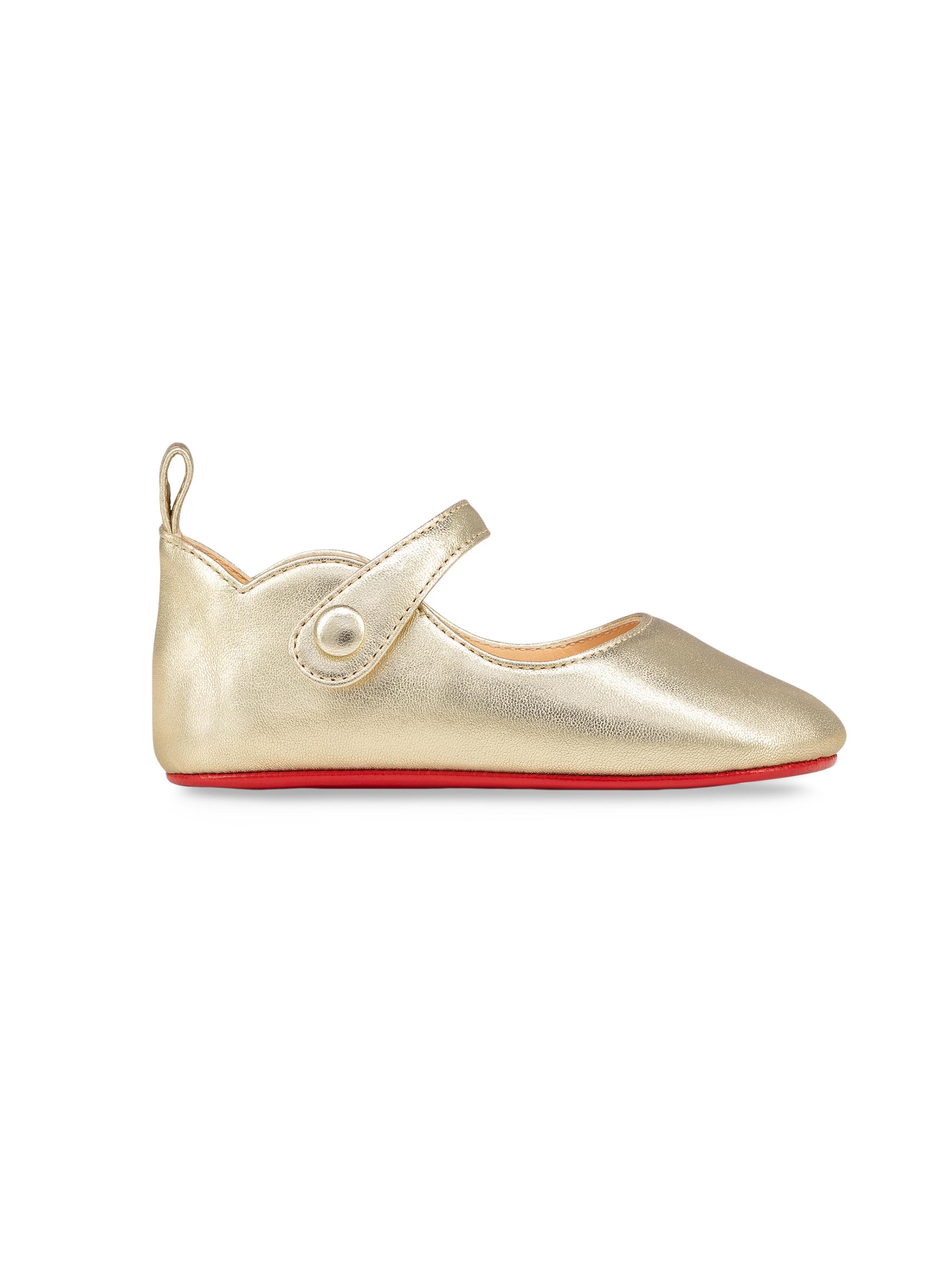 Christian Louboutin Baby's Baby Love Chick Ballerinas - Gold 3.5 (Baby)