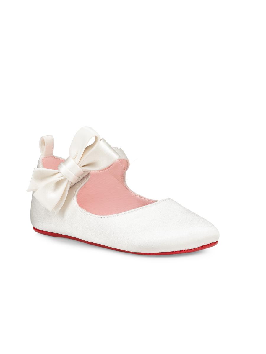 Christian Louboutin Baby Girl's Lou Babe Ballerina Flats In Neutral