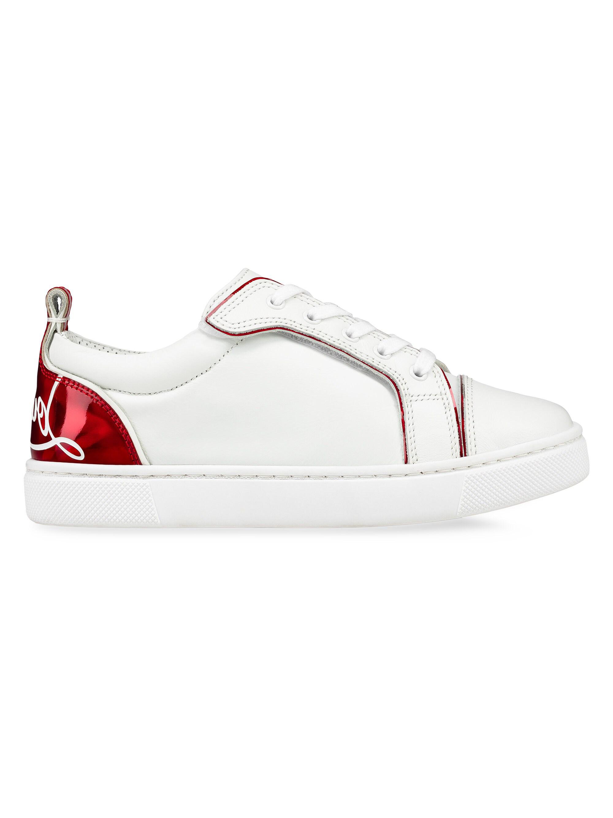 Christian Louboutin Little Kid's & Kid's Funnyto Sneakers - Red 13.5 (Child)