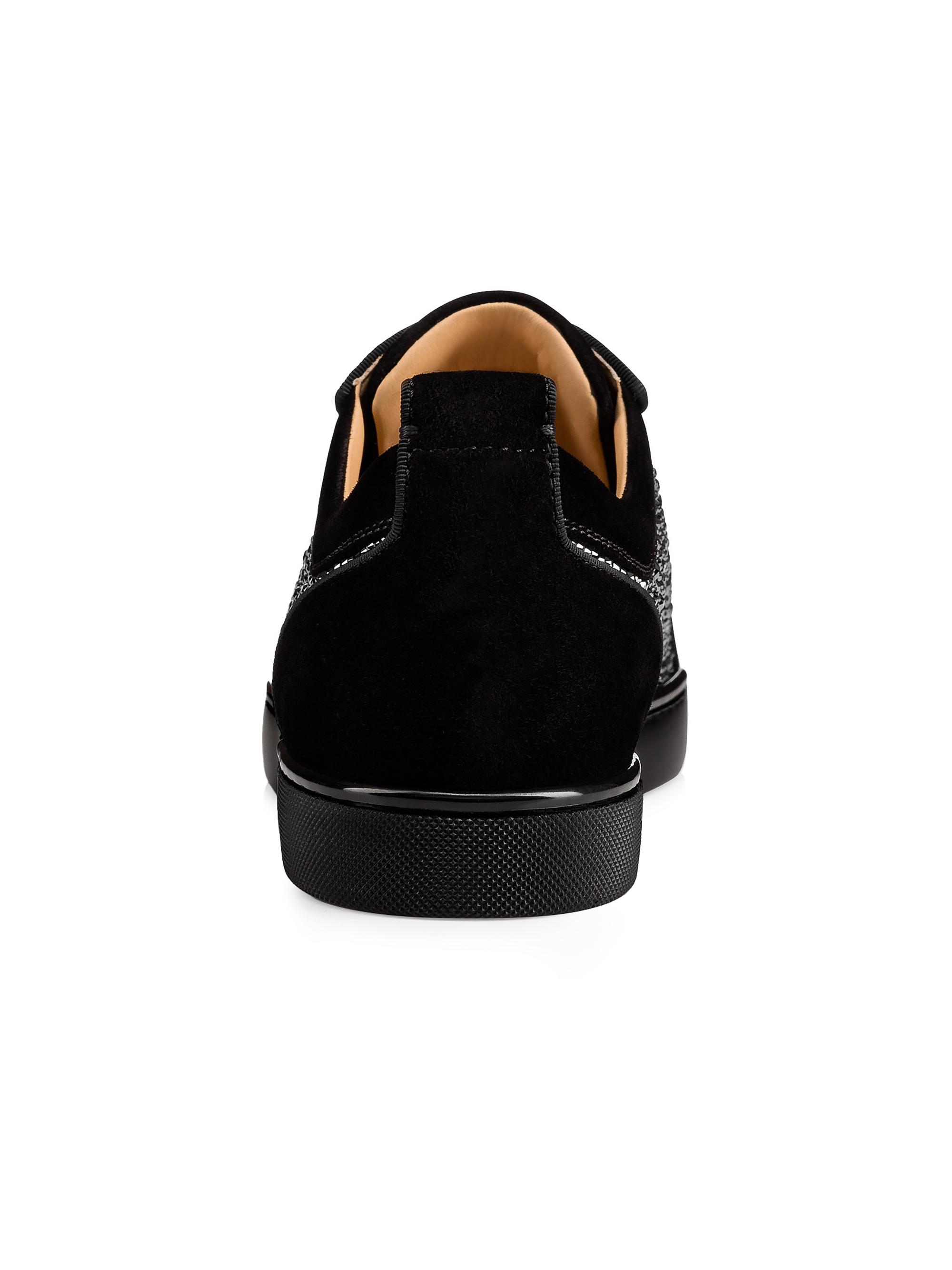 Christian Louboutin Louis Junior Strass Low-Top Sneakers | Saks