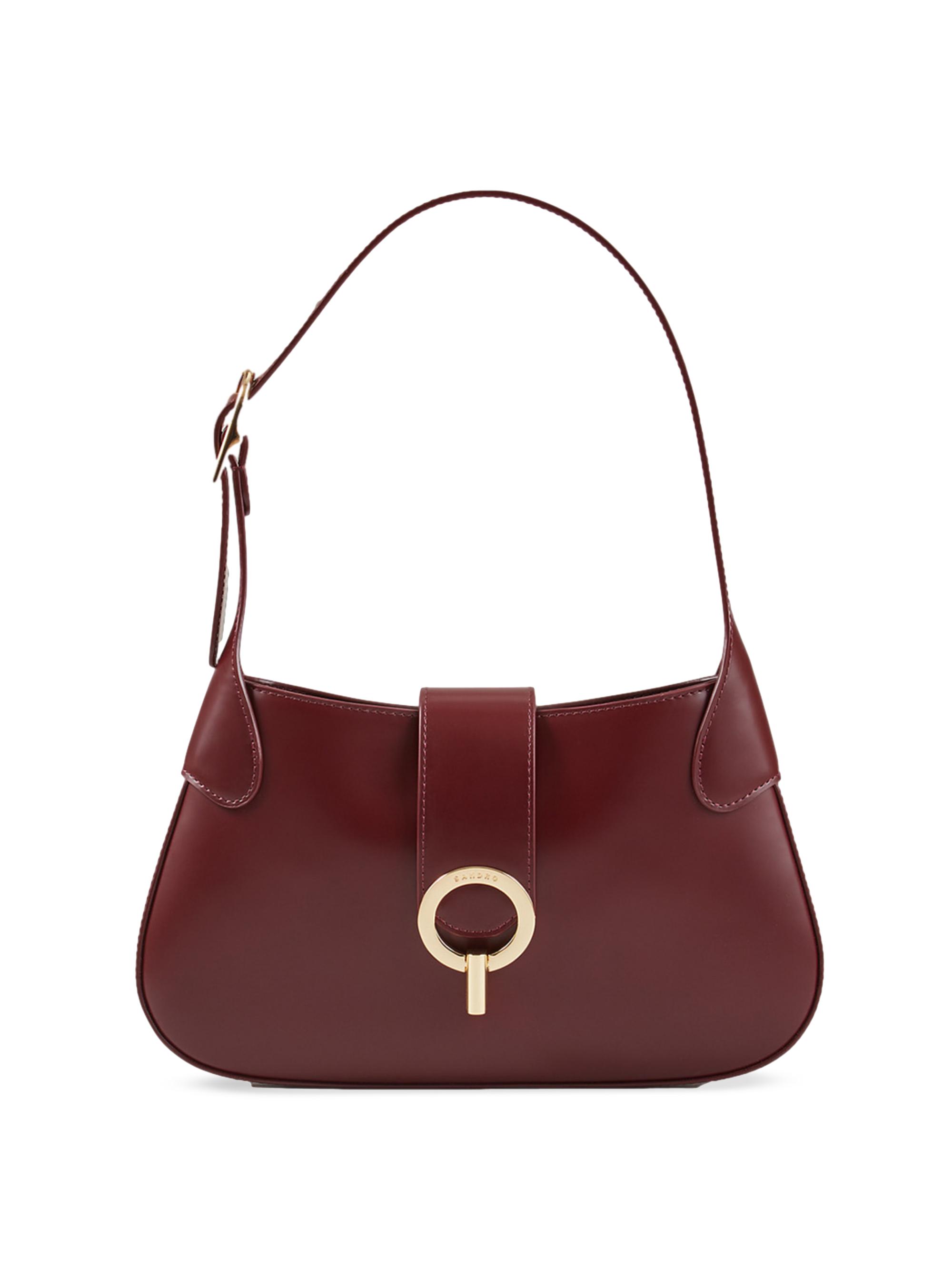 Sandro Women's Janet Shoulder Bag in Leather - Bottle Green