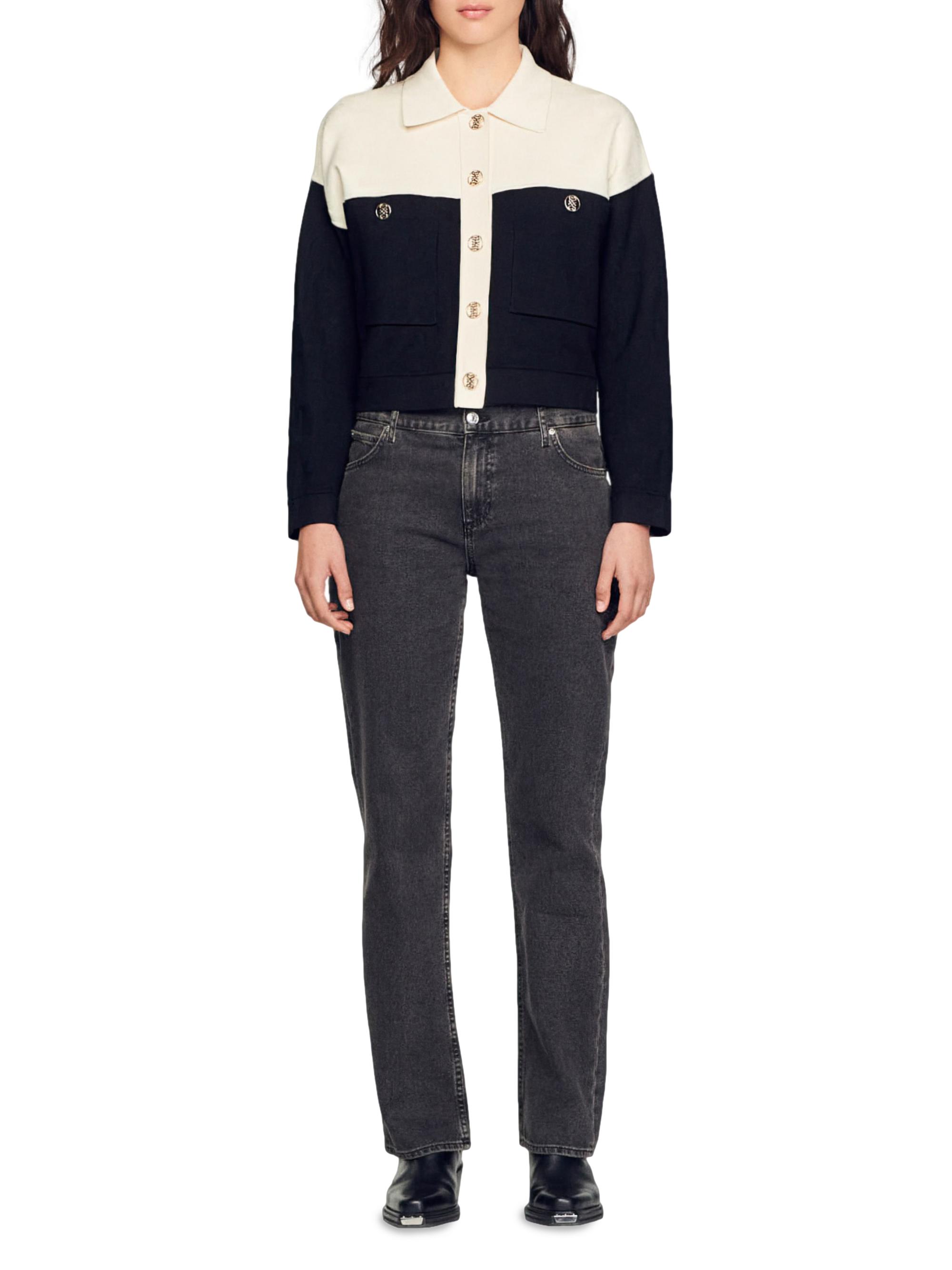 Sandro Killim Cropped Cardigan | Saks Fifth Avenue