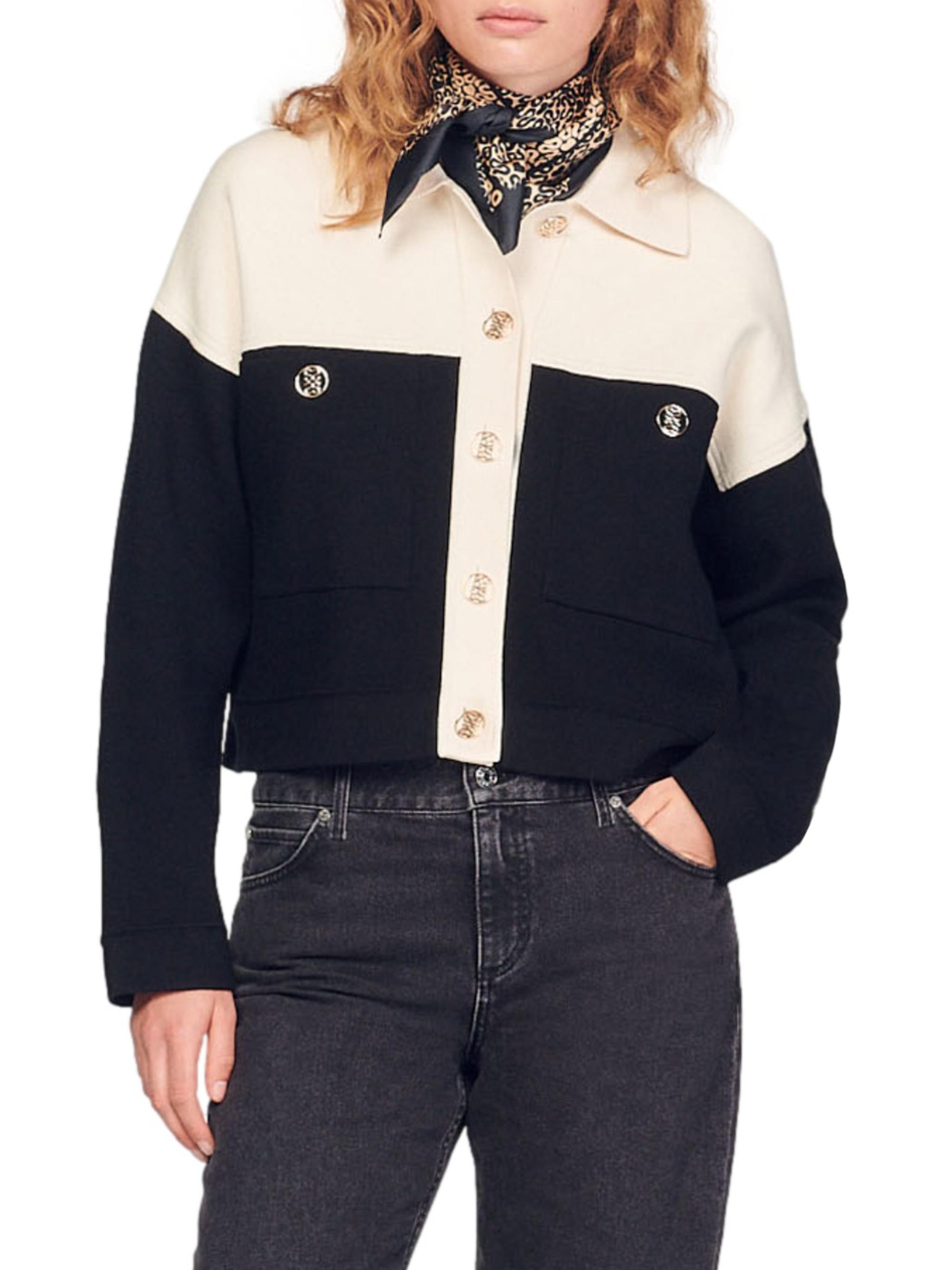 Sandro Killim Cropped Cardigan | Saks Fifth Avenue