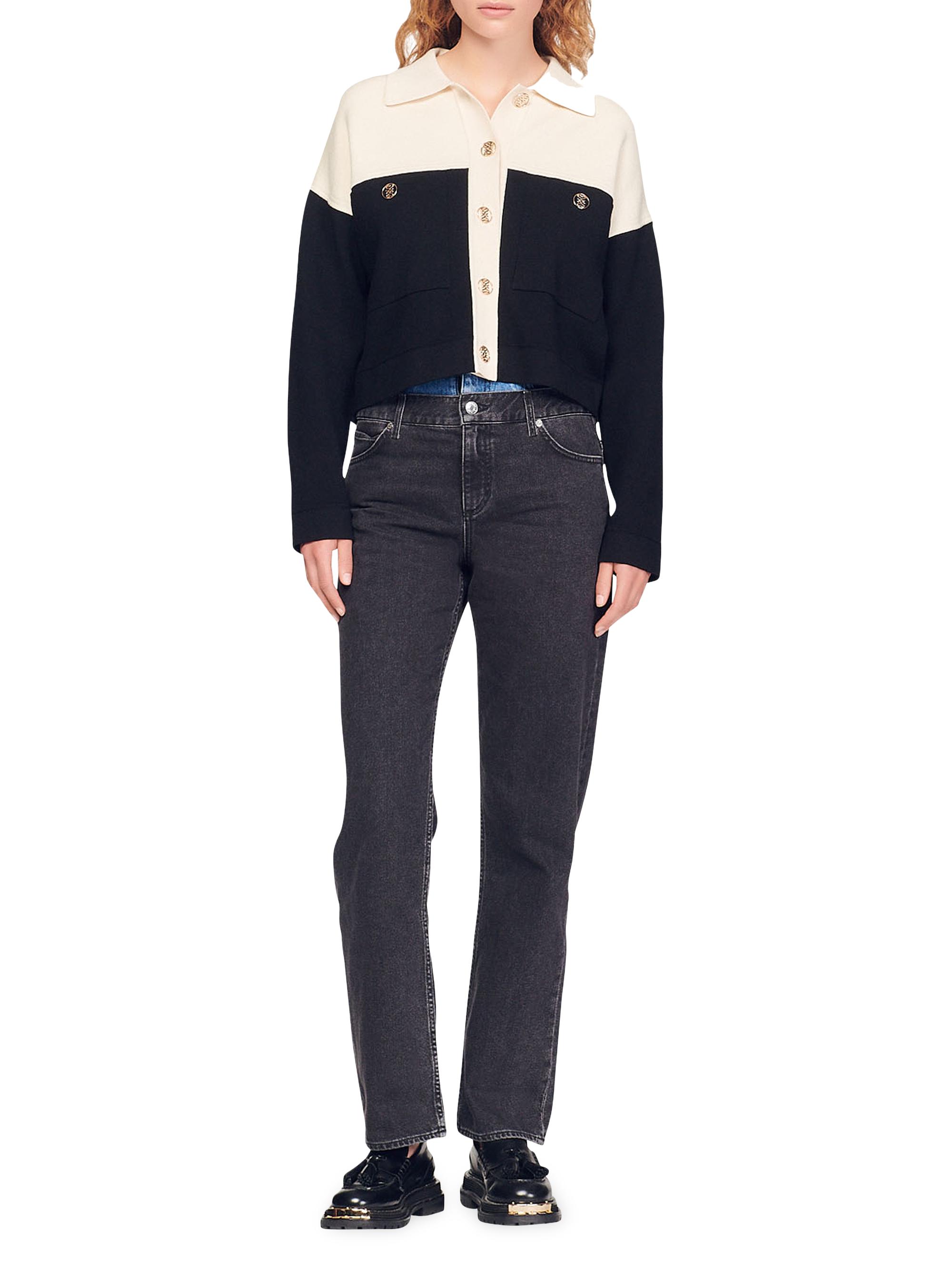 Sandro Killim Cropped Cardigan | Saks Fifth Avenue