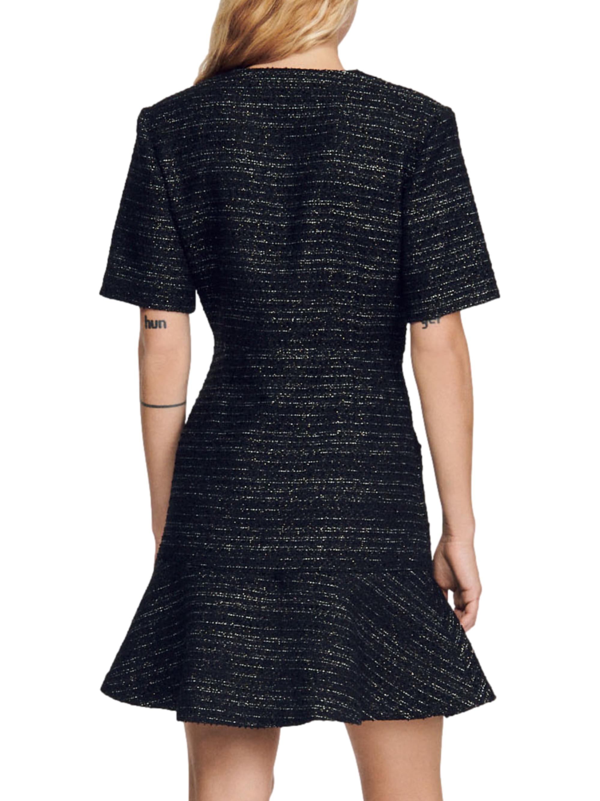 Sandro Gwendoline Metallic Tweed Dress | Saks Fifth Avenue