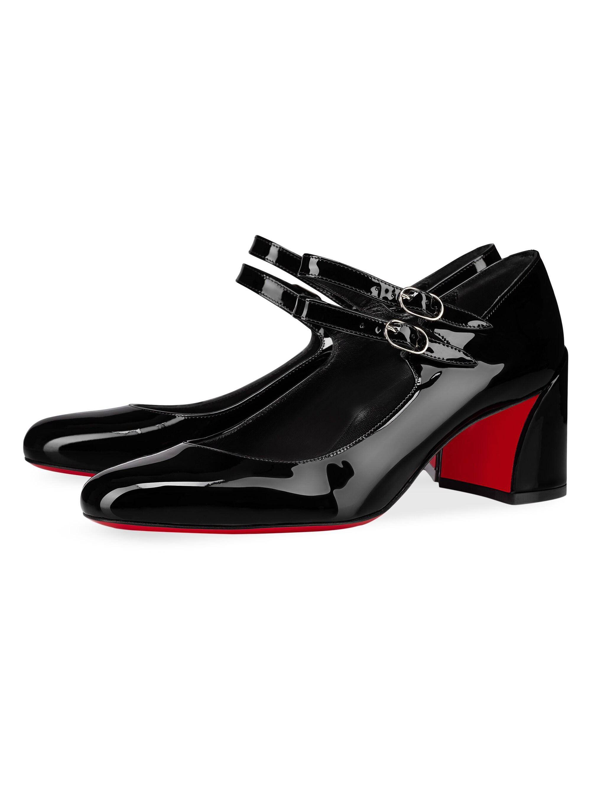 Christian Louboutin Miss Jane 55MM Patent Leather Pumps | Saks