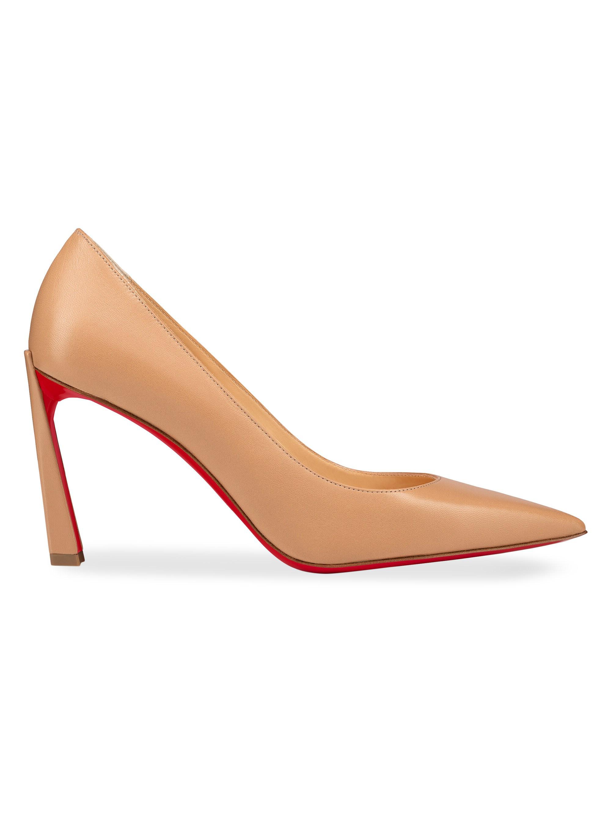 Christian Louboutin Women's Condora 85MM Leather Pumps - Beige