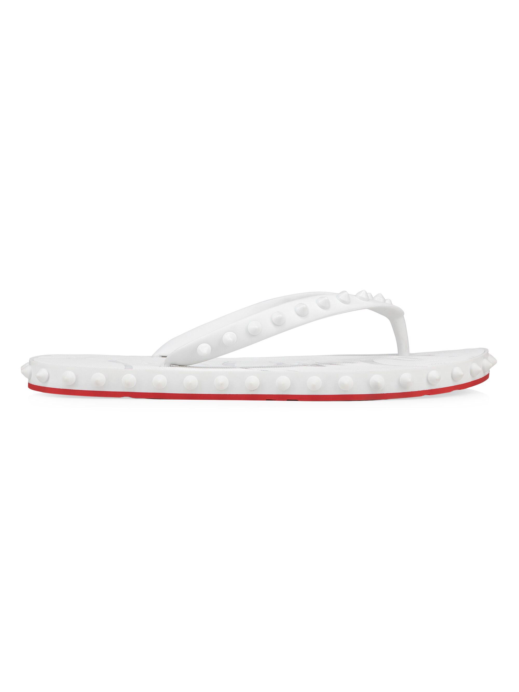Christian Louboutin Women's Super Loubi Flip Flops - Bianco | Thumbnail 6