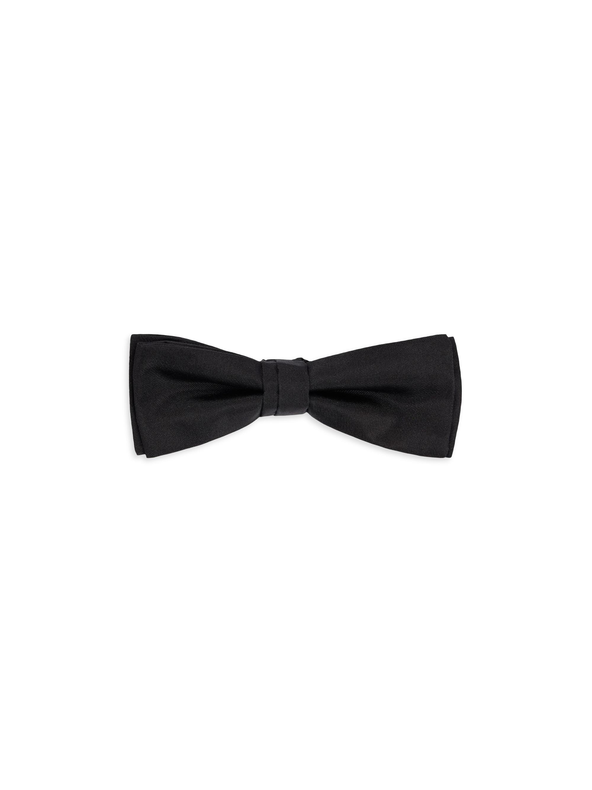 BOSS Men's Bow Tie in Silk Jacquard - Black