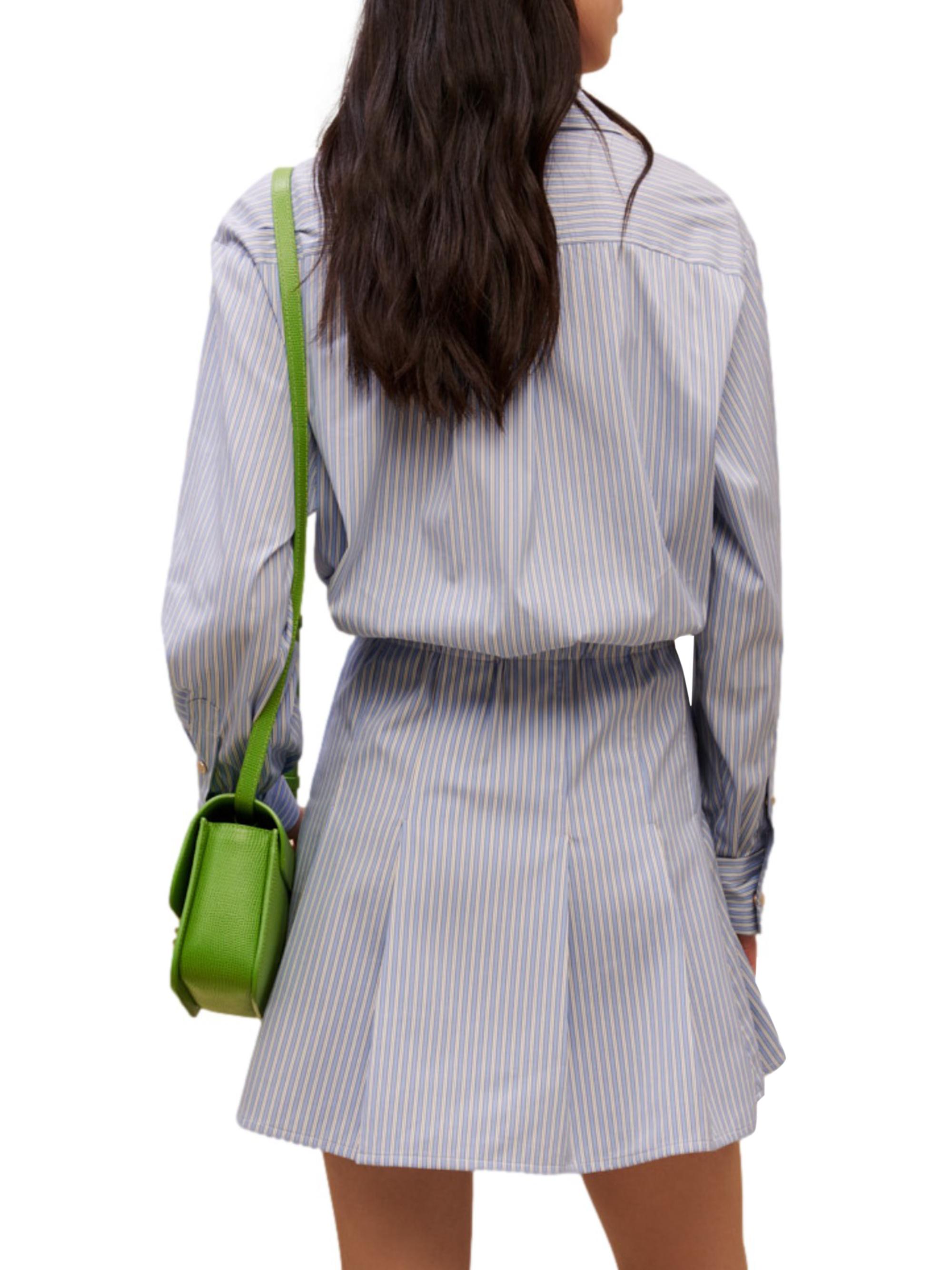 grey striped shirt dress Women's Trista Striped Midi Shirt Dress main image 1