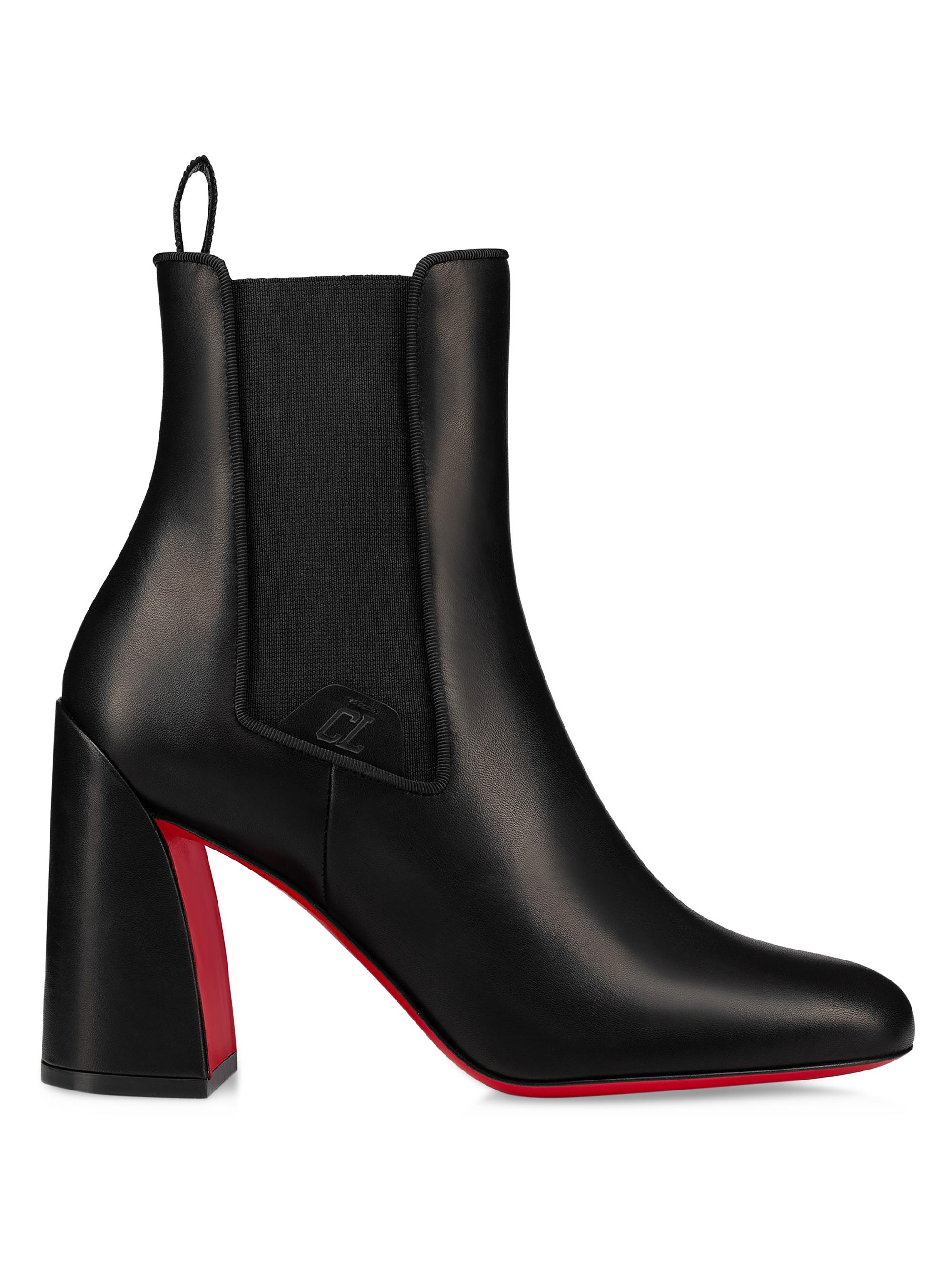 Christian Louboutin Turelastic 85MM Leather Boots | Saks Fifth Avenue