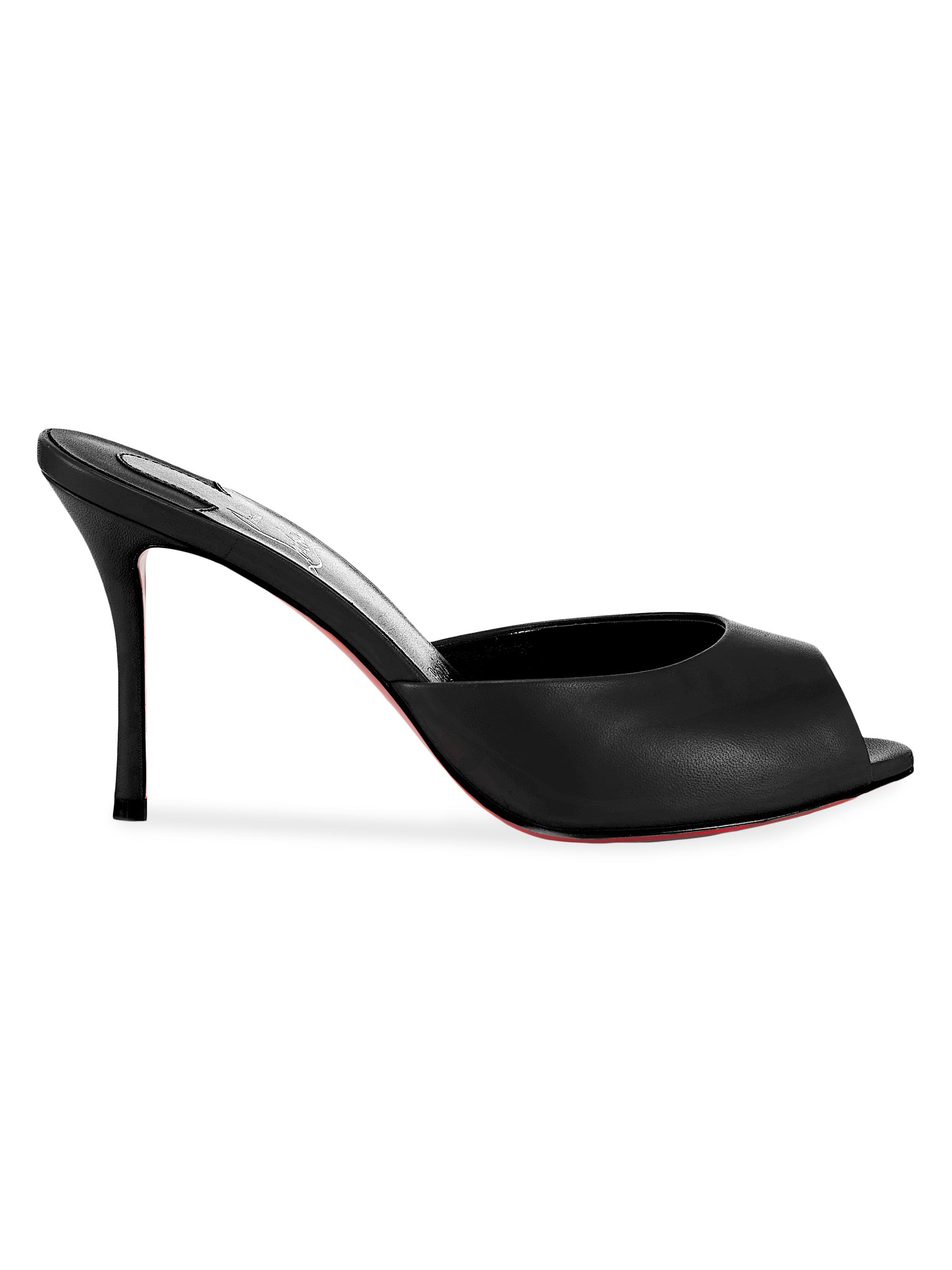 Christian Louboutin Me Dolly 85MM Leather Mules | Saks Fifth Avenue