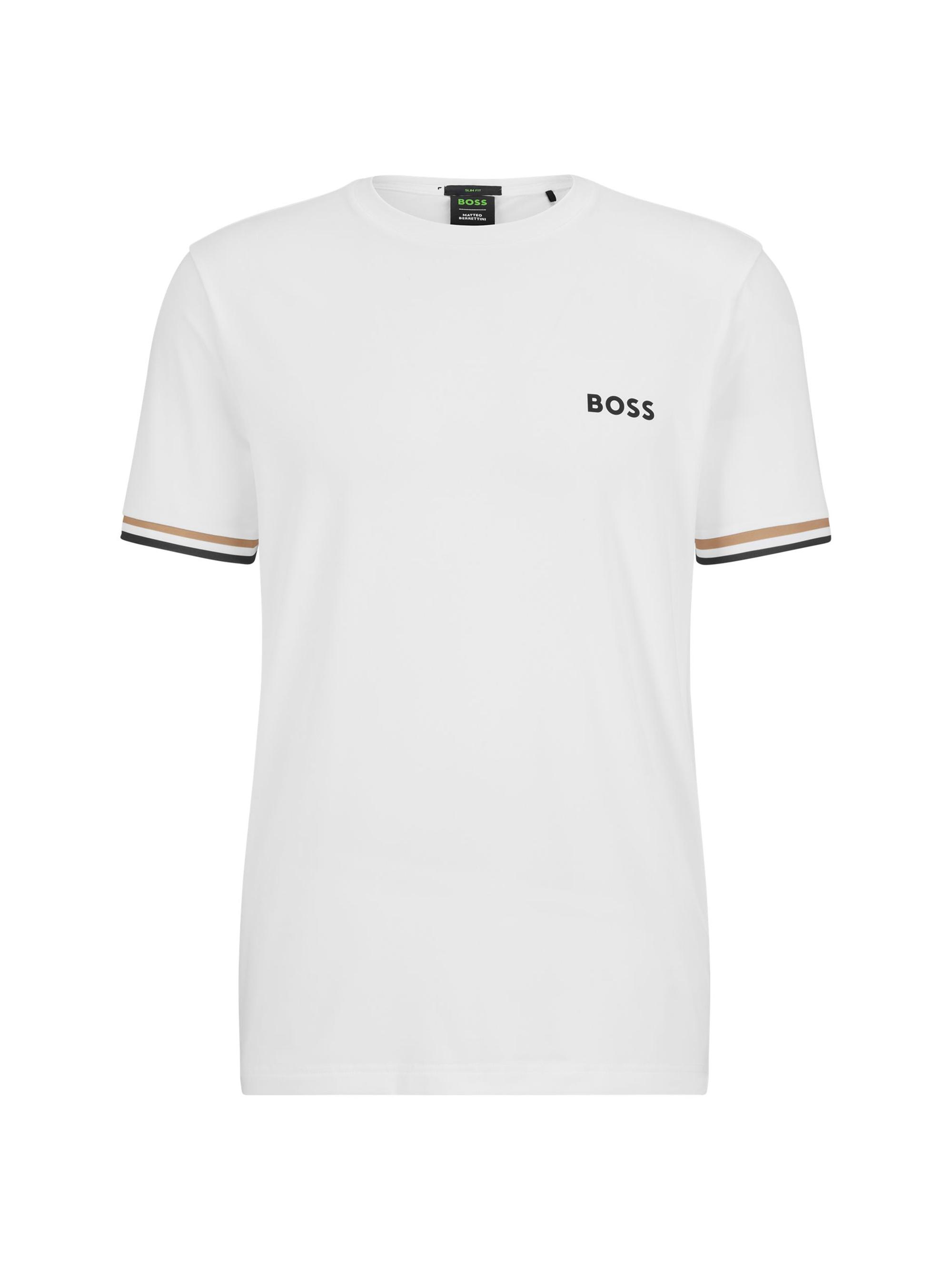 BOSS Men's  x Matteo Berrettini Logo Crewneck T-shirt - White