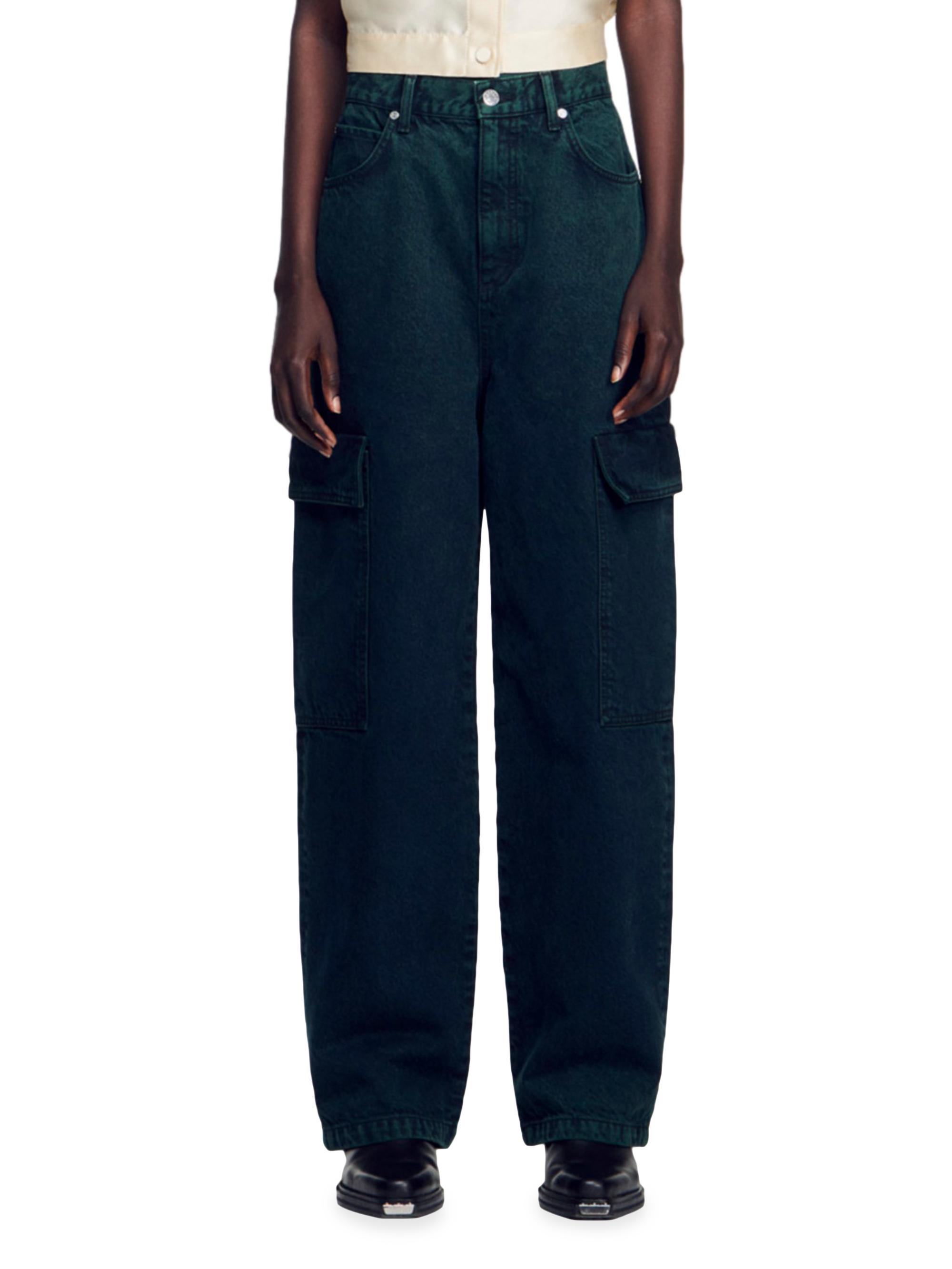 Sandro Oversized Cargo Jeans | Saks Fifth Avenue
