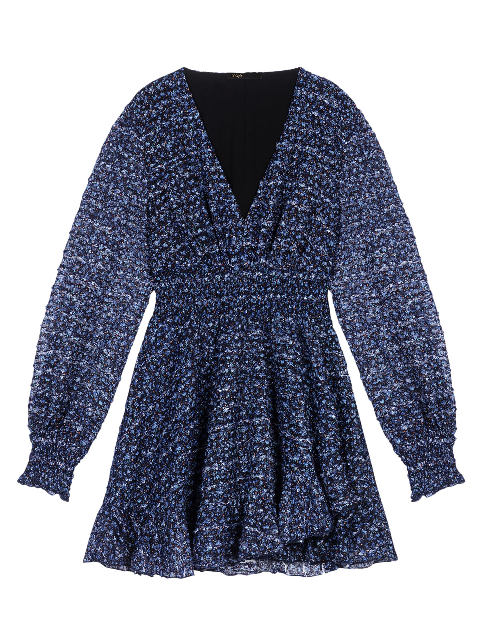 Maje Sparkling Dress With Ruffles | Saks Fifth Avenue