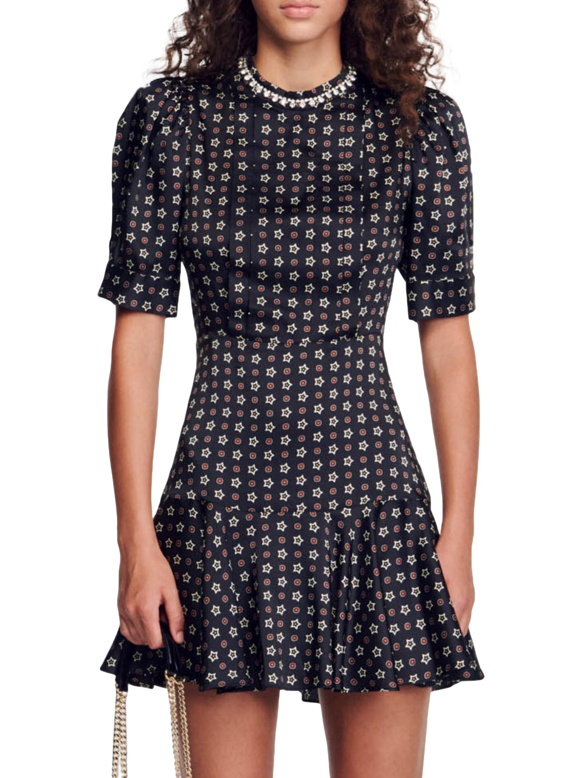 Sandro Short Star-Print Dress | Saks Fifth Avenue