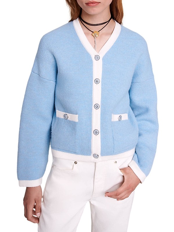 Shop Maje Knit Cardigan | Saks Fifth Avenue Shop Maje Knit Cardigan | Saks Fifth Avenue