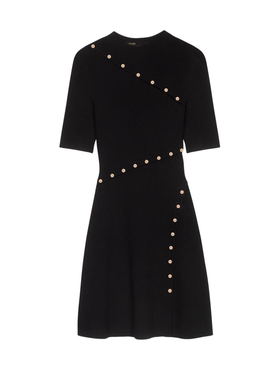 Maje Dress In Ribbed Knit | Saks Fifth Avenue