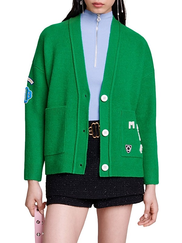 Shop Maje Knit Cardigan Sweater | Saks Fifth Avenue Shop Maje Knit Cardigan Sweater | Saks Fifth Avenue