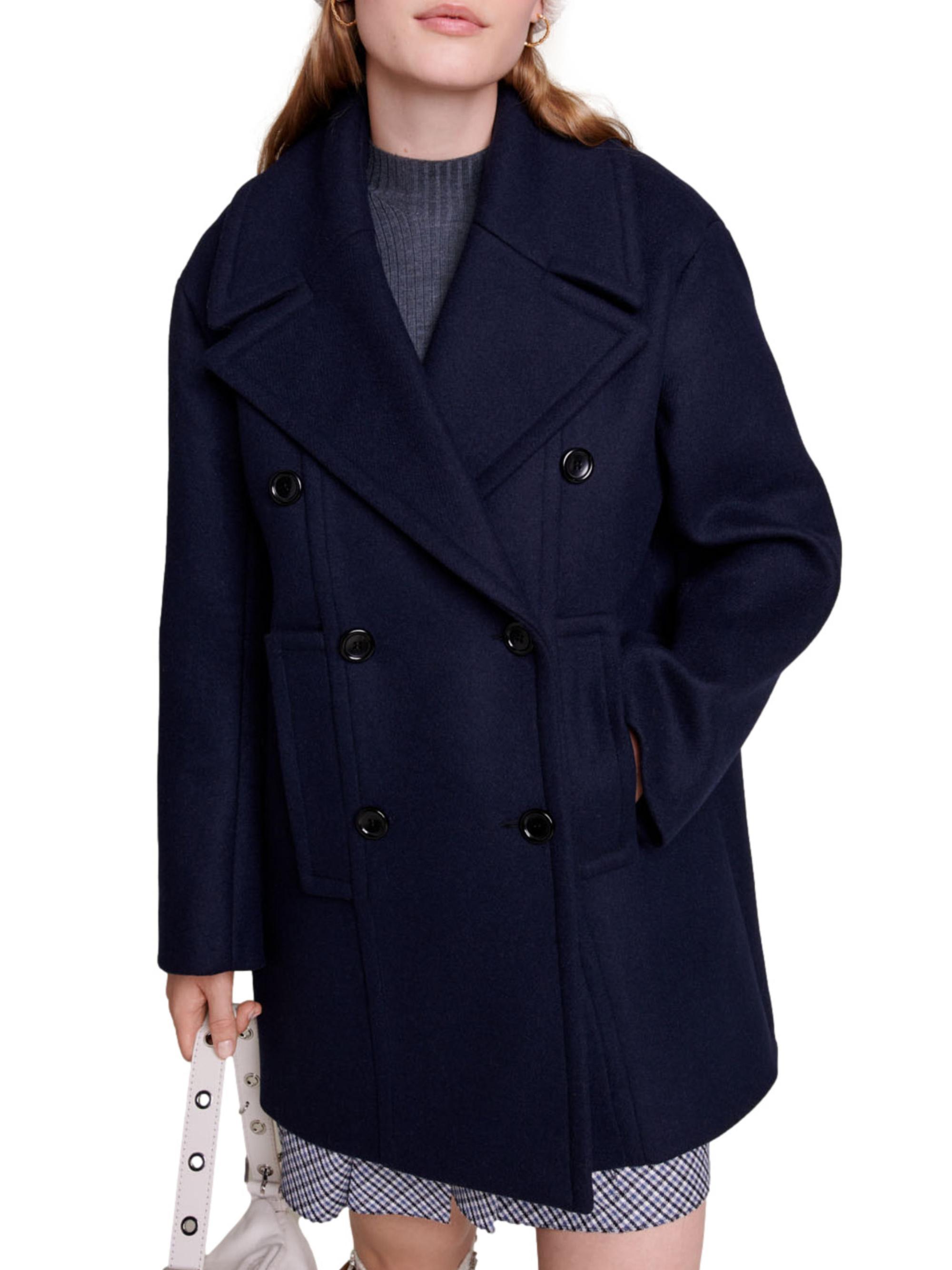 Maje Pea Coat | Saks Fifth Avenue
