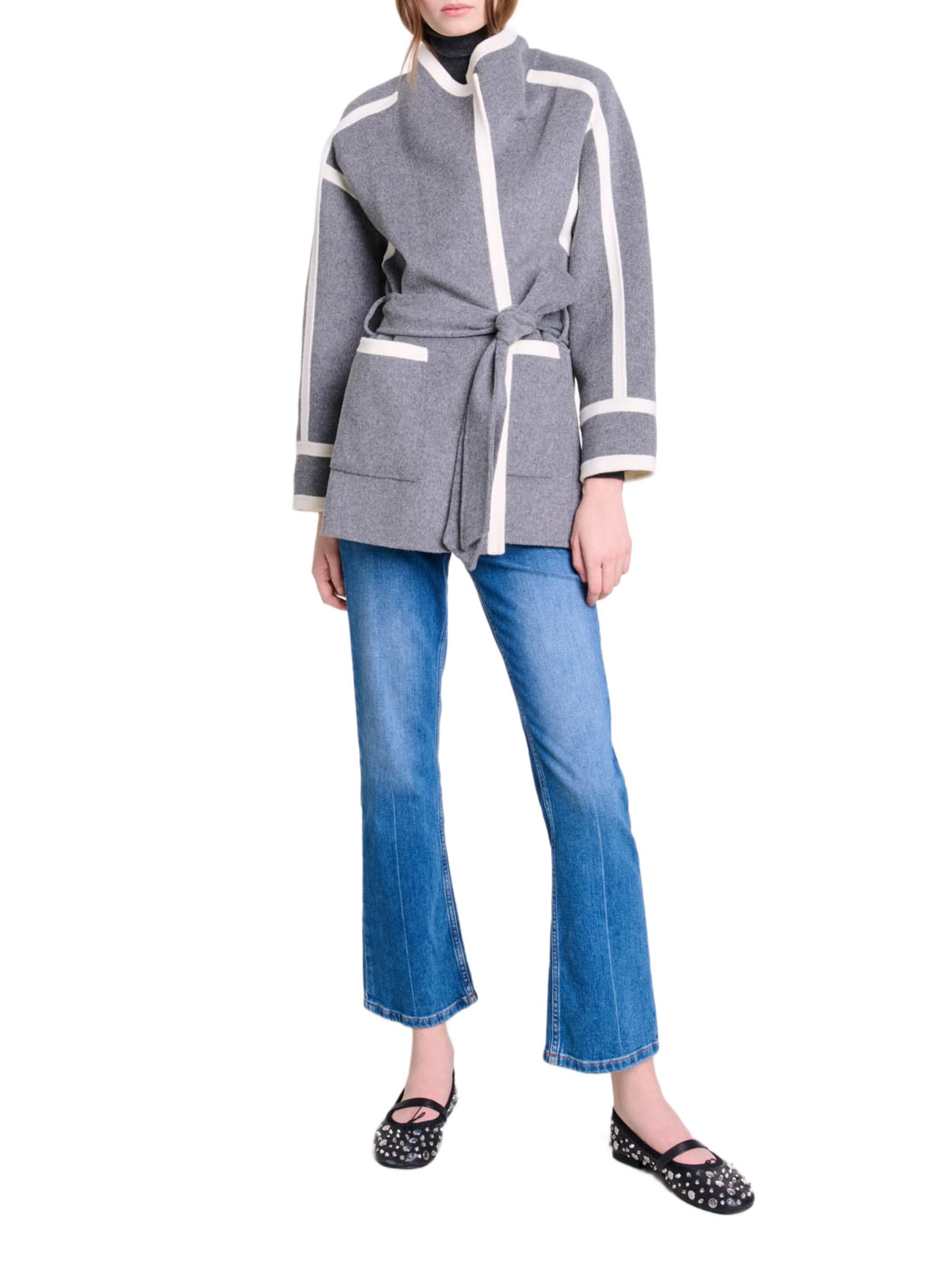 Maje Women's Short Coat - Grey