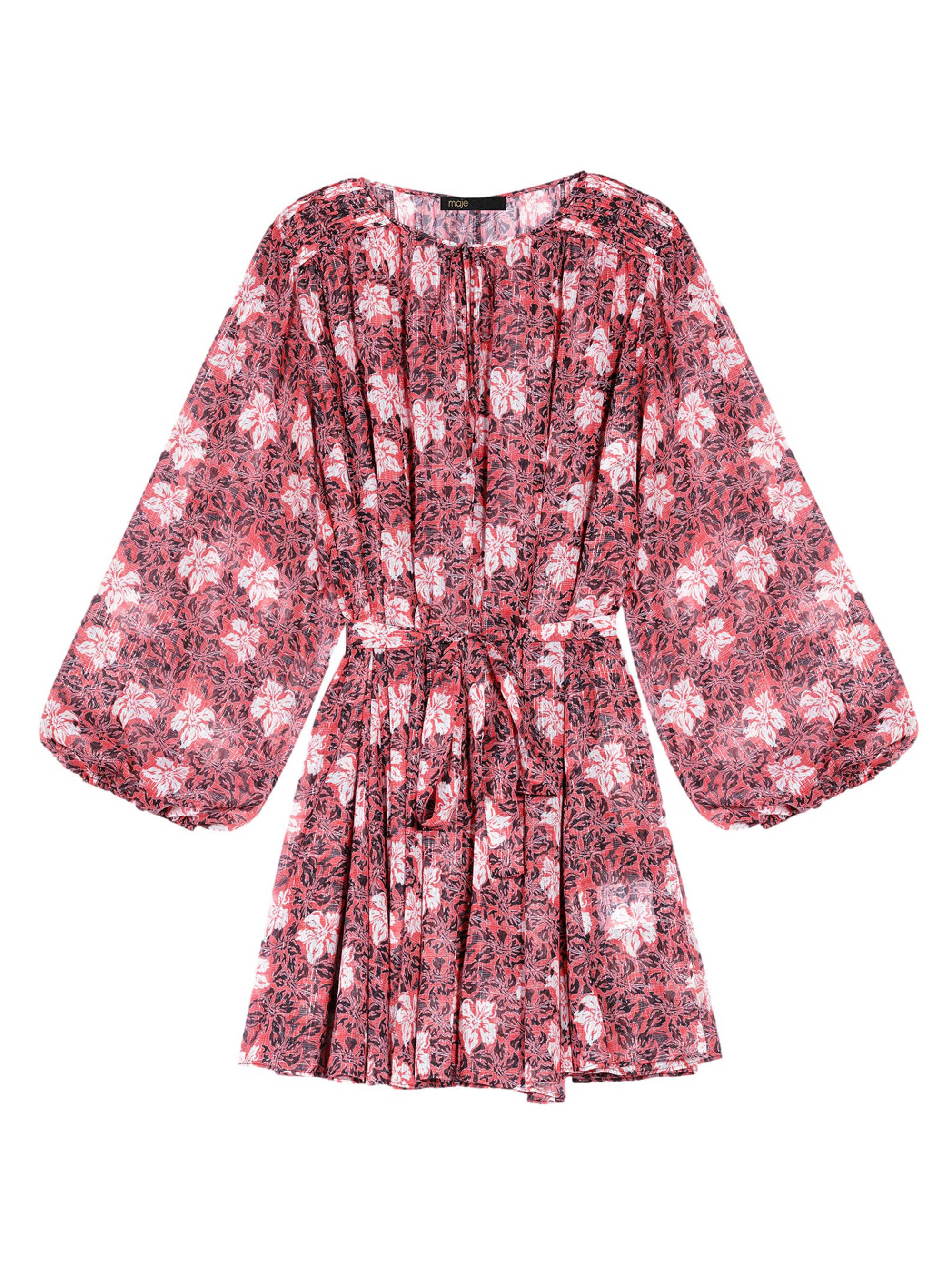maje short floral dress Floral print short dress Pink For Women
