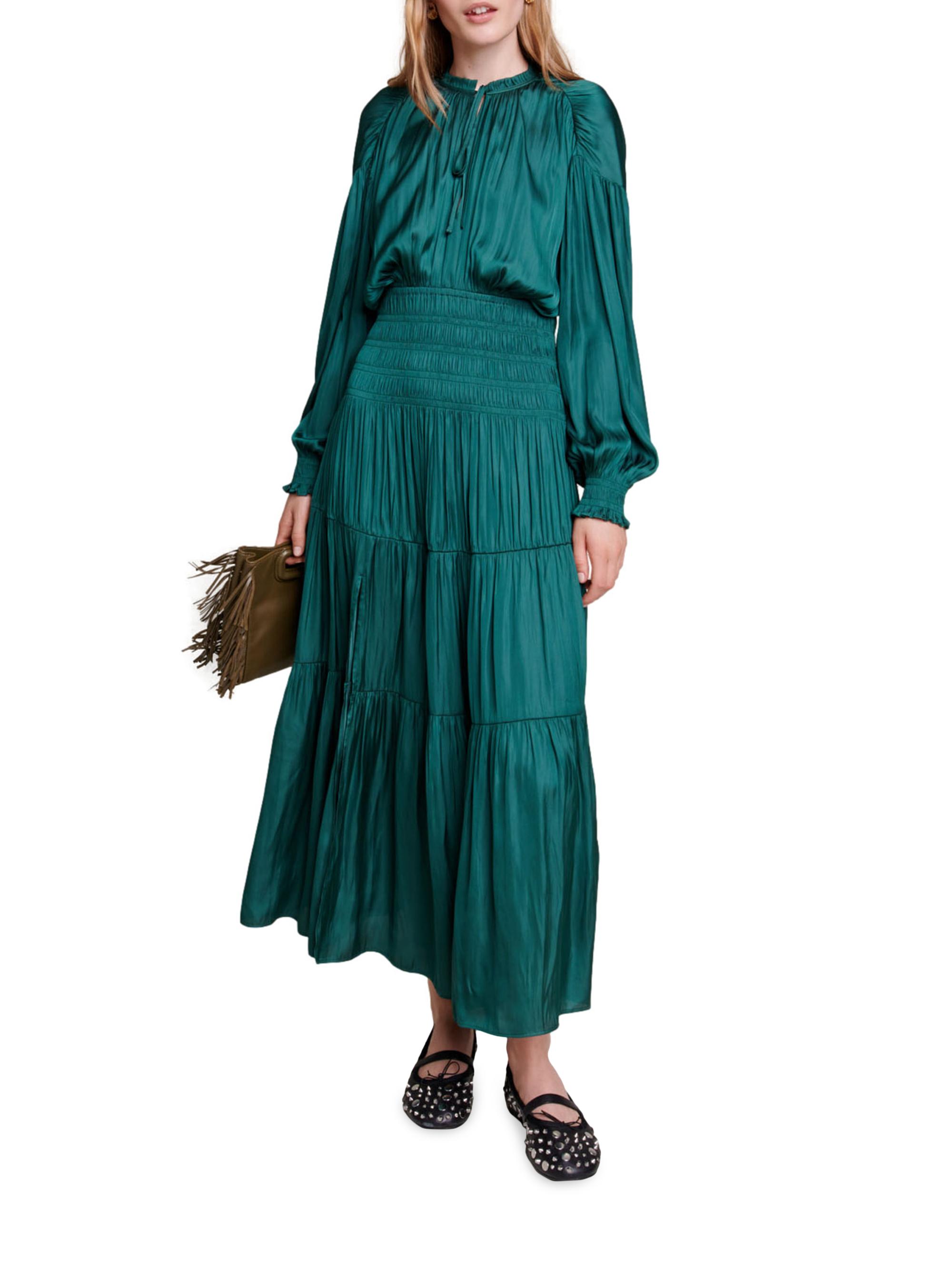 Sandro Satin Look Midi Dress | Saks Fifth Avenue
