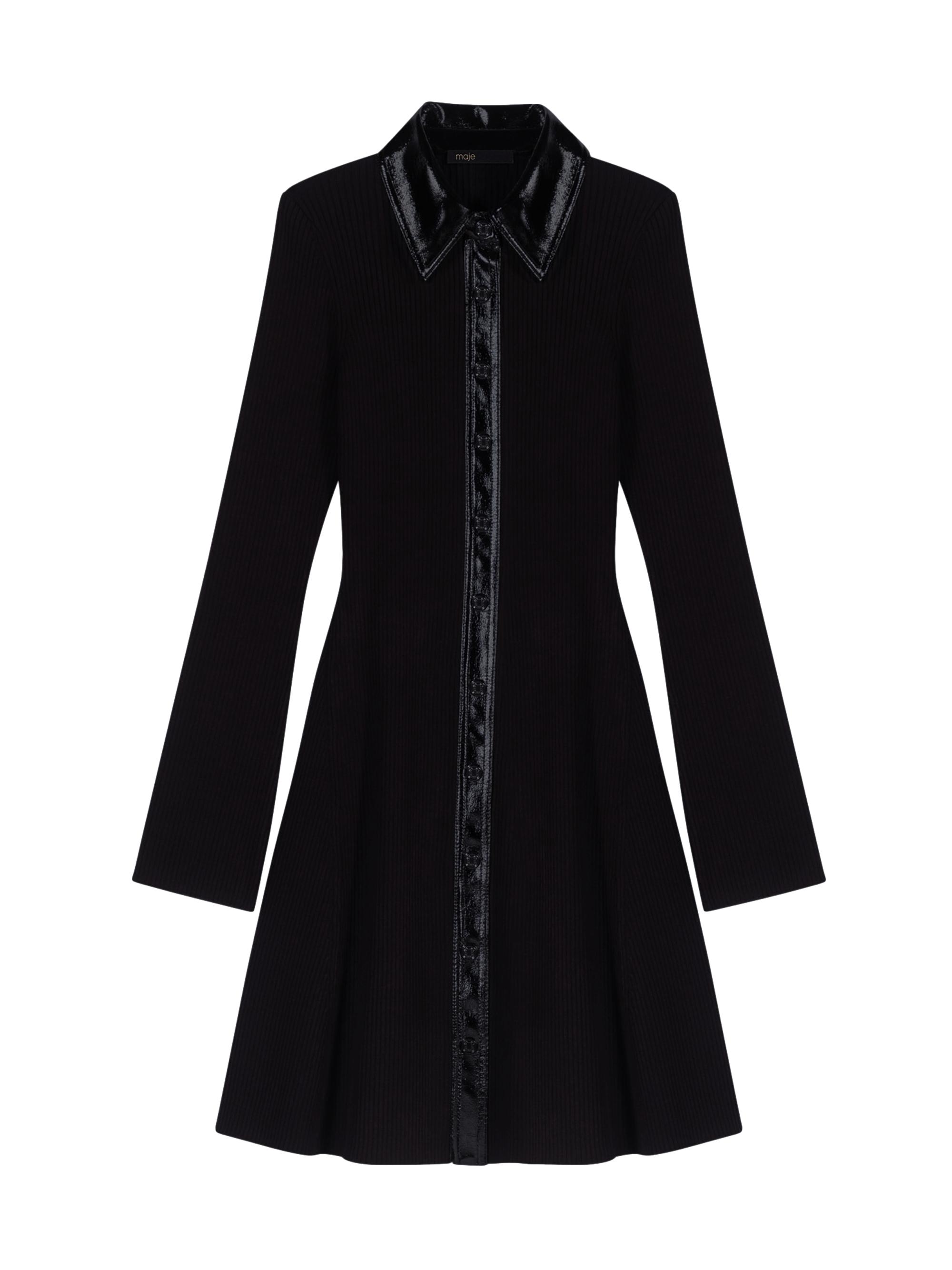 knee length tennis dress with sleeves Short-sleeve Athletic 34" Pleated Dresses with Shorts and Pockets, Spring Scenery / S