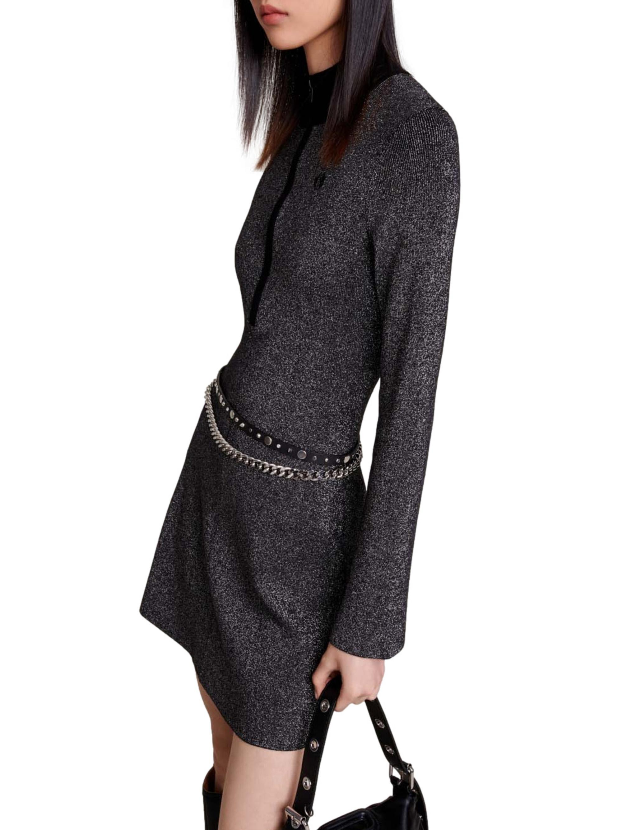 Maje Short Glittery Knit Dress | Saks Fifth Avenue