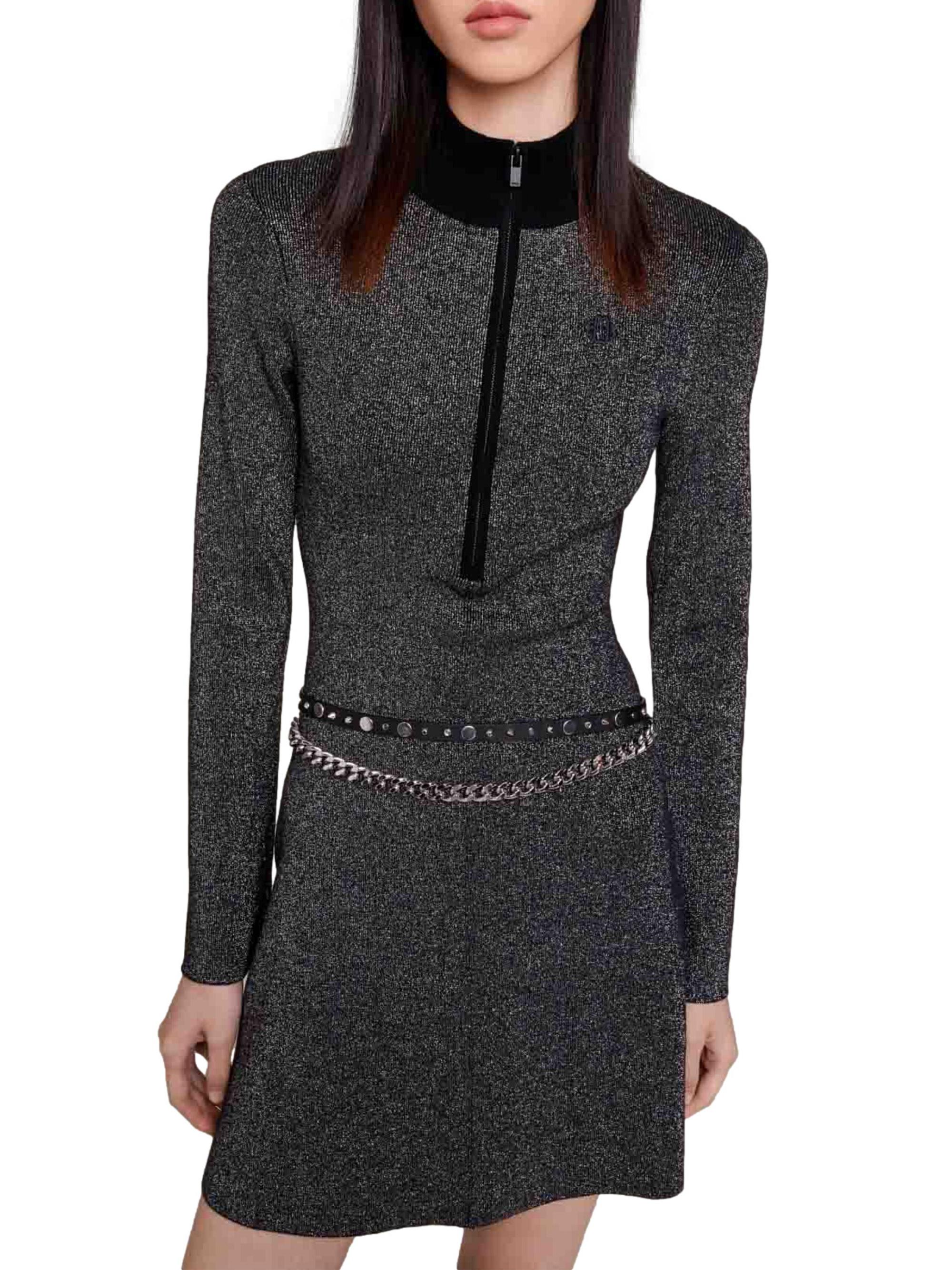 Maje Short Glittery Knit Dress | Saks Fifth Avenue