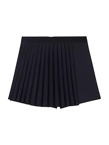 Straight-Fit Pleated Shorts