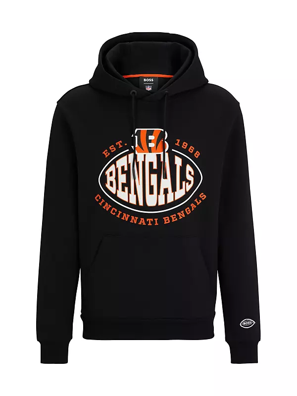 Shop BOSS BOSS x NFL Cotton-Blend Hoodie With Collaborative
