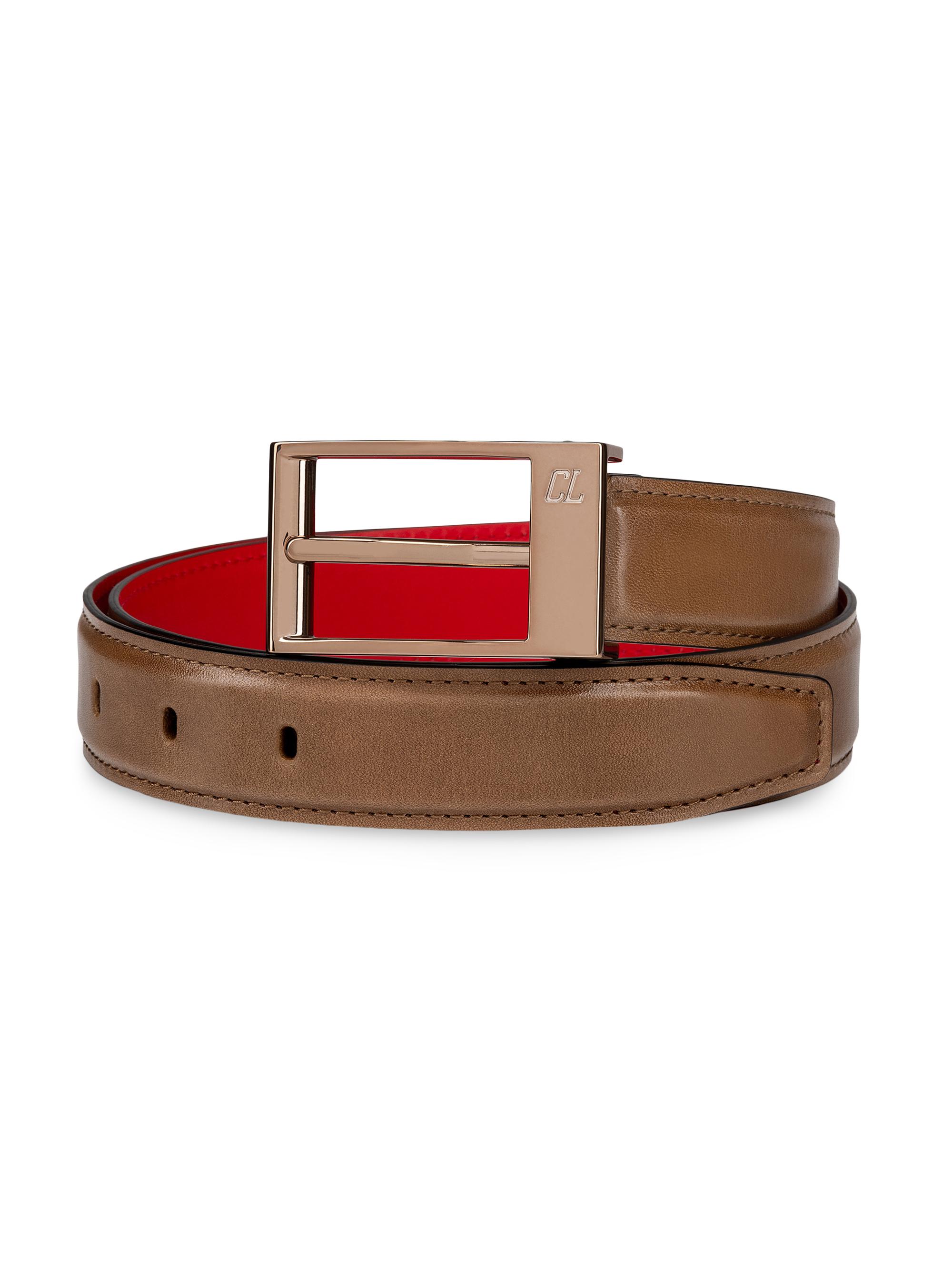Christian Louboutin Men's Biz Belt - Brown