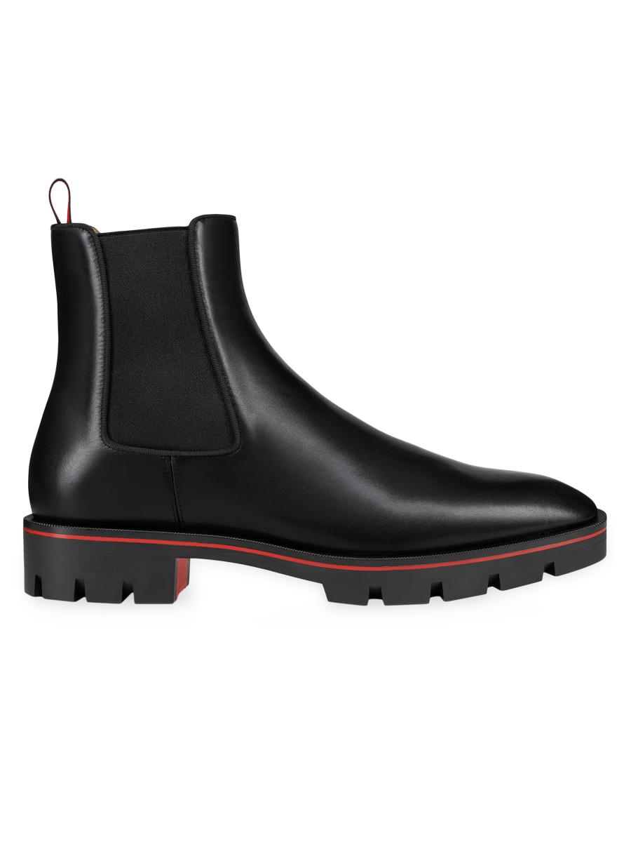 CHRISTIAN LOUBOUTIN Alpinosol スエード チェルシーブーツ Alpinosol suede Chelsea boots in black - Christian Louboutin