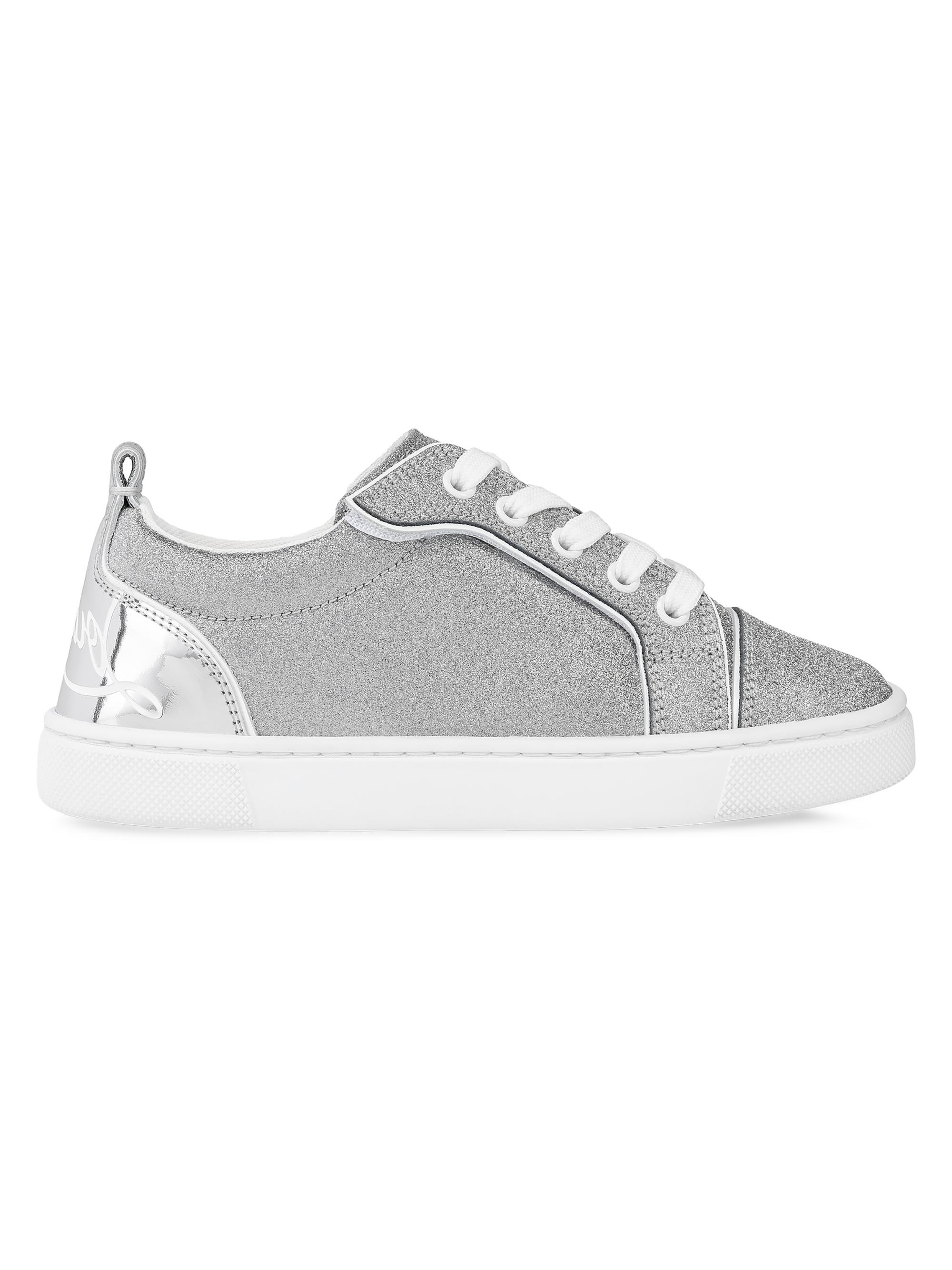 Christian Louboutin Little Boy's & Boy's Funnyto Sneakers - Silver 1 (Child)