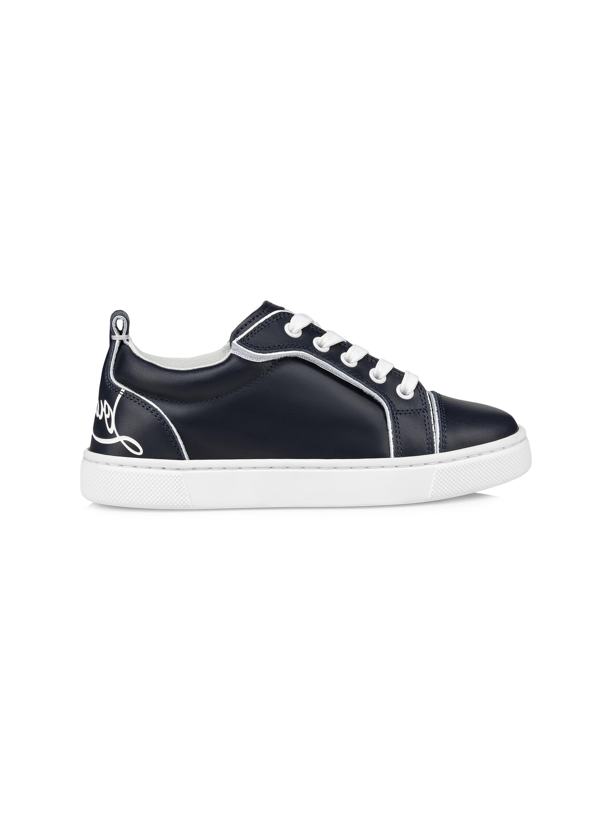 Christian Louboutin Little Kid's & Kid's Funnyto Sneakers - Navy 2.5 (Child) | Thumbnail 9