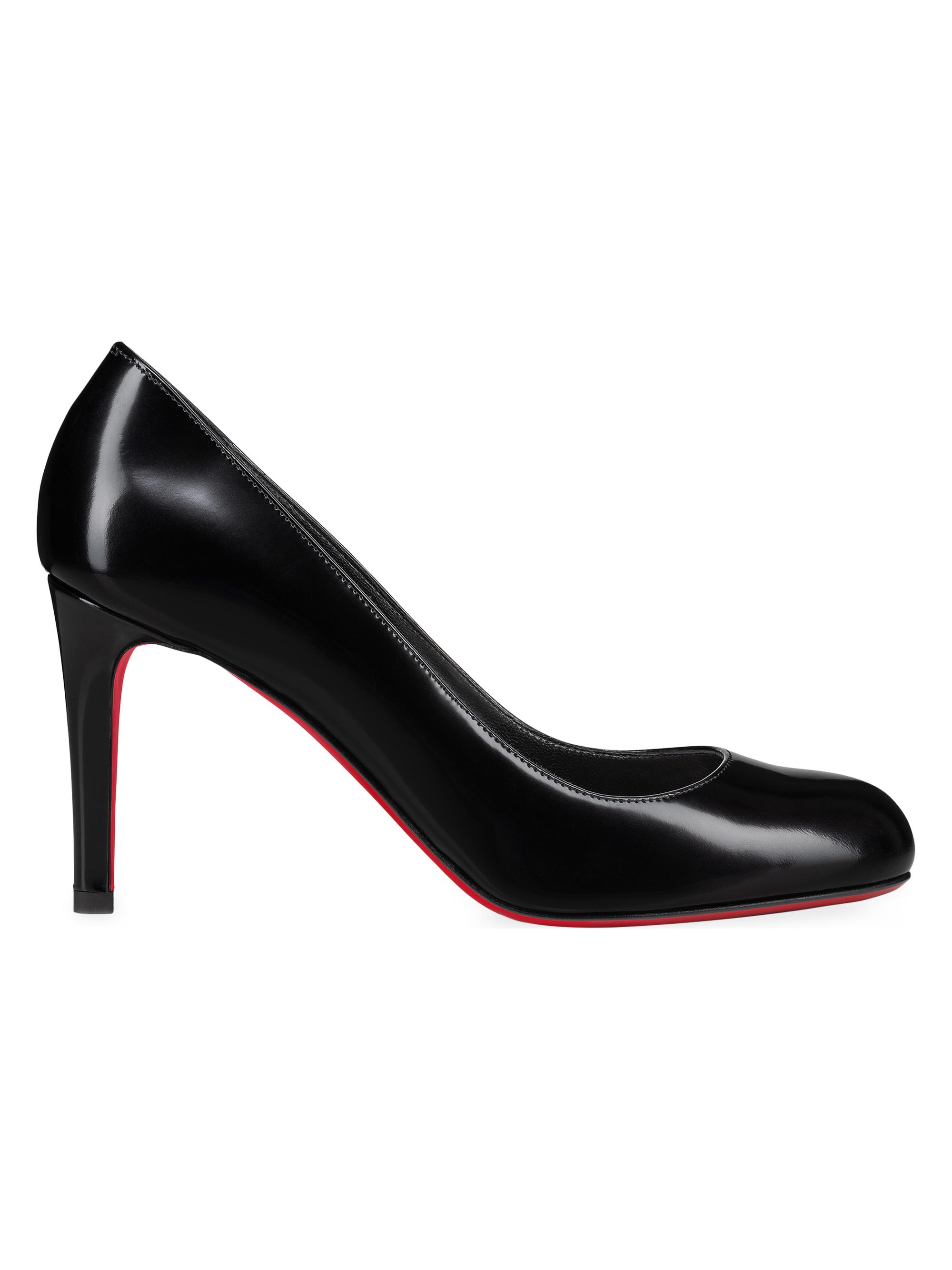 Christian Louboutin Women's Pumppie 85MM Leather Pumps - Black