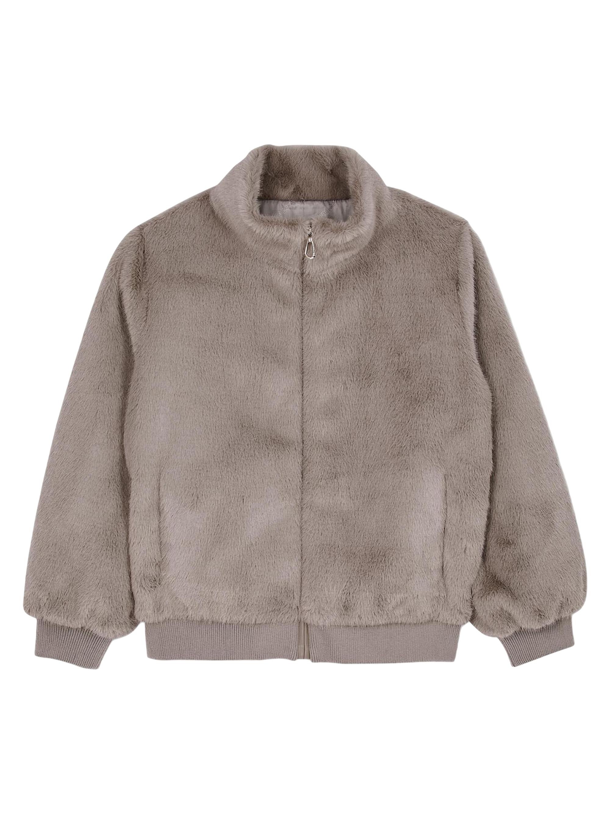 Sandro Women's Faux Fur Jacket - Beige