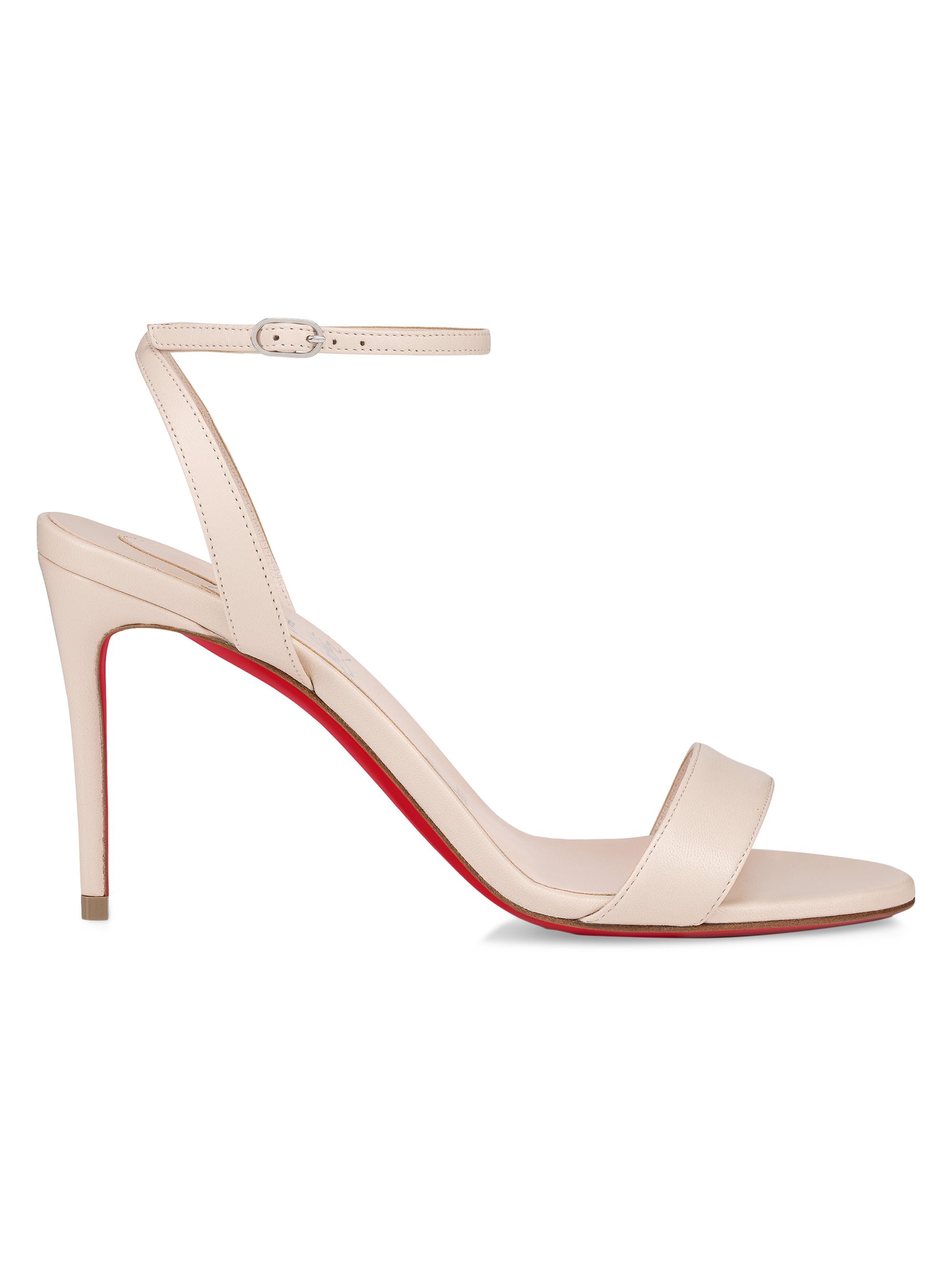 Christian Louboutin Loubigirl 85MM Leather Sandals | Saks Fifth Avenue