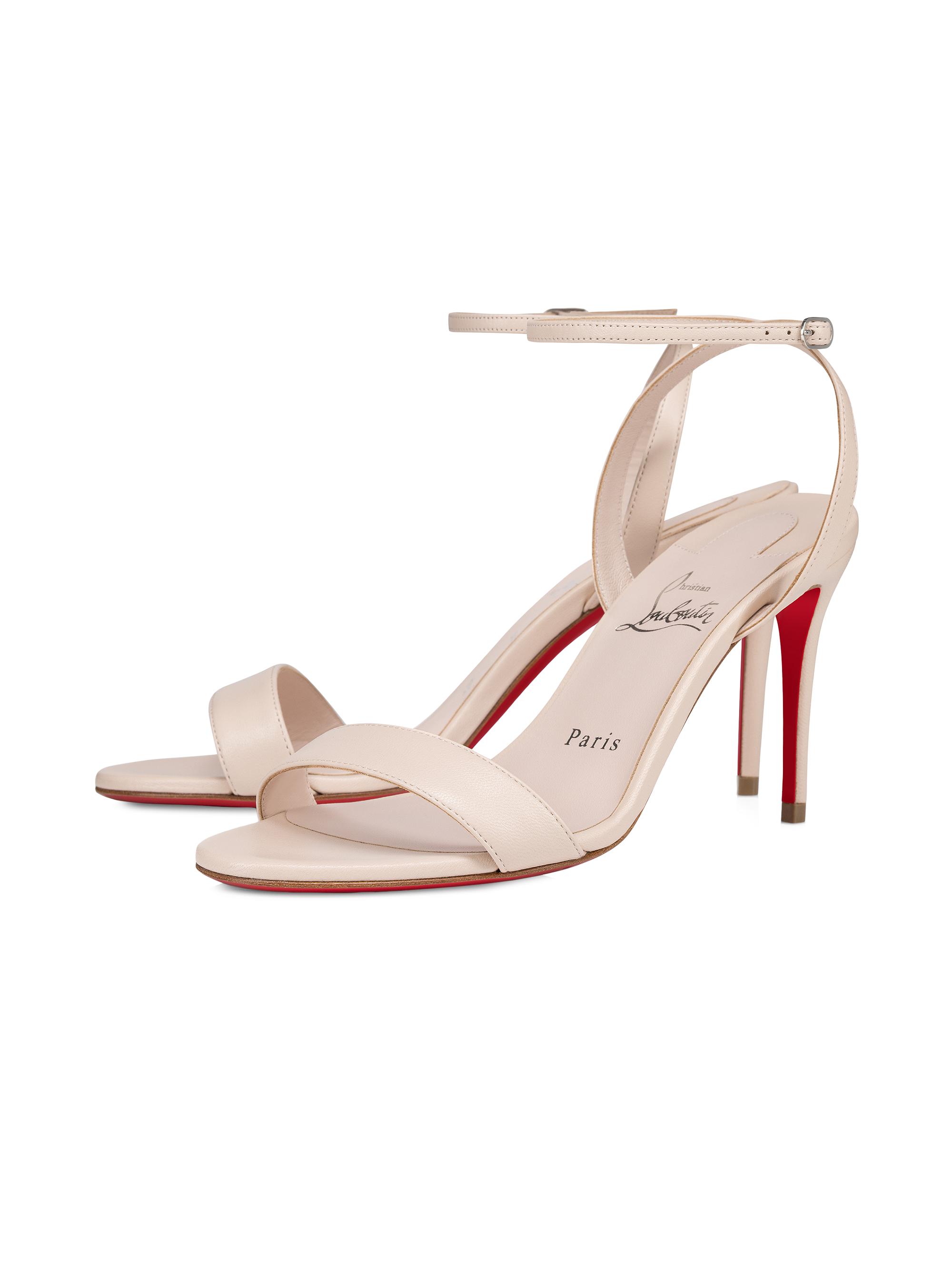 Christian Louboutin Loubigirl 85MM Leather Sandals | Saks
