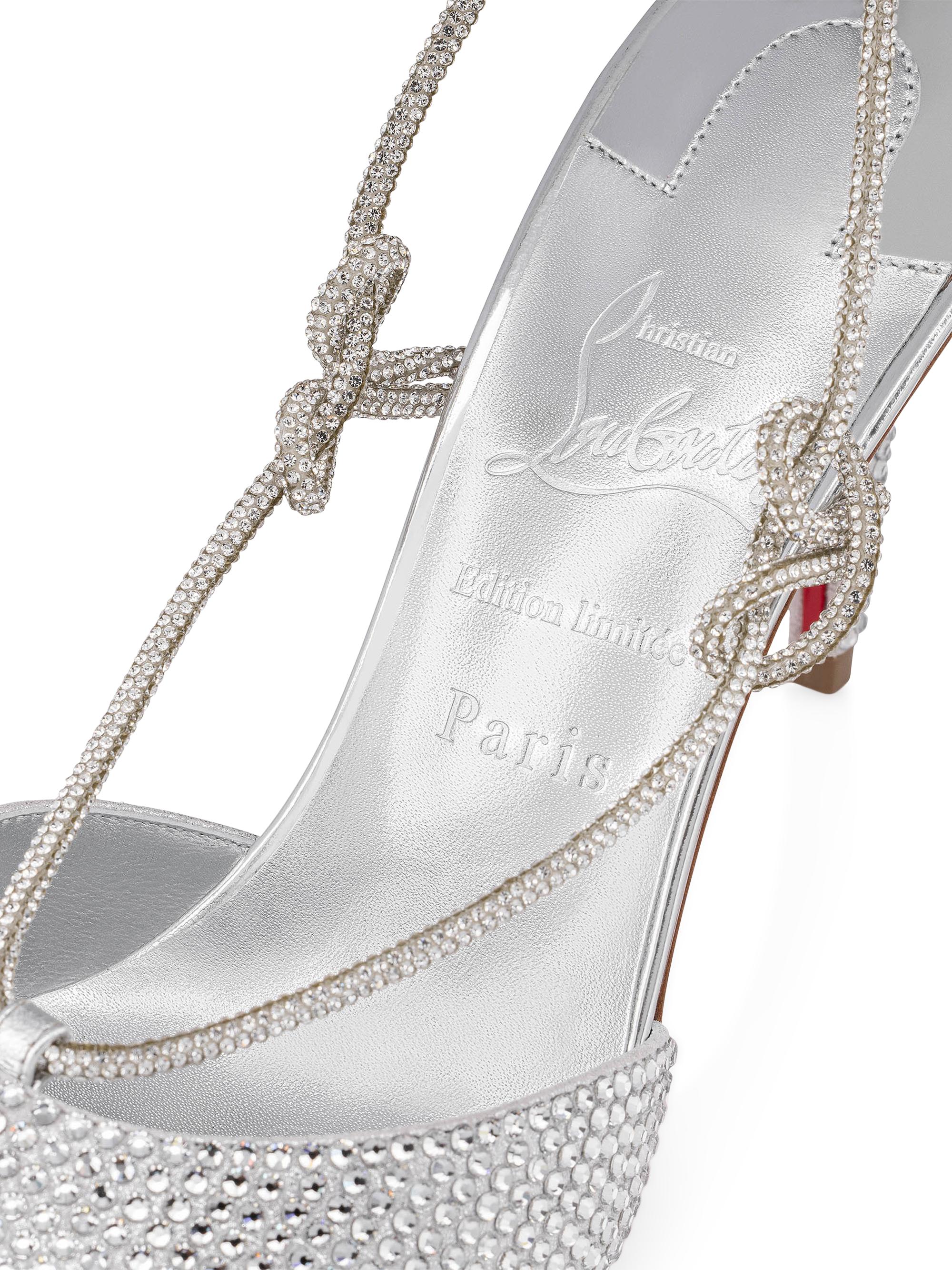 Christian Louboutin Astrid Lace Strassita Suede 85MM Pumps | Saks