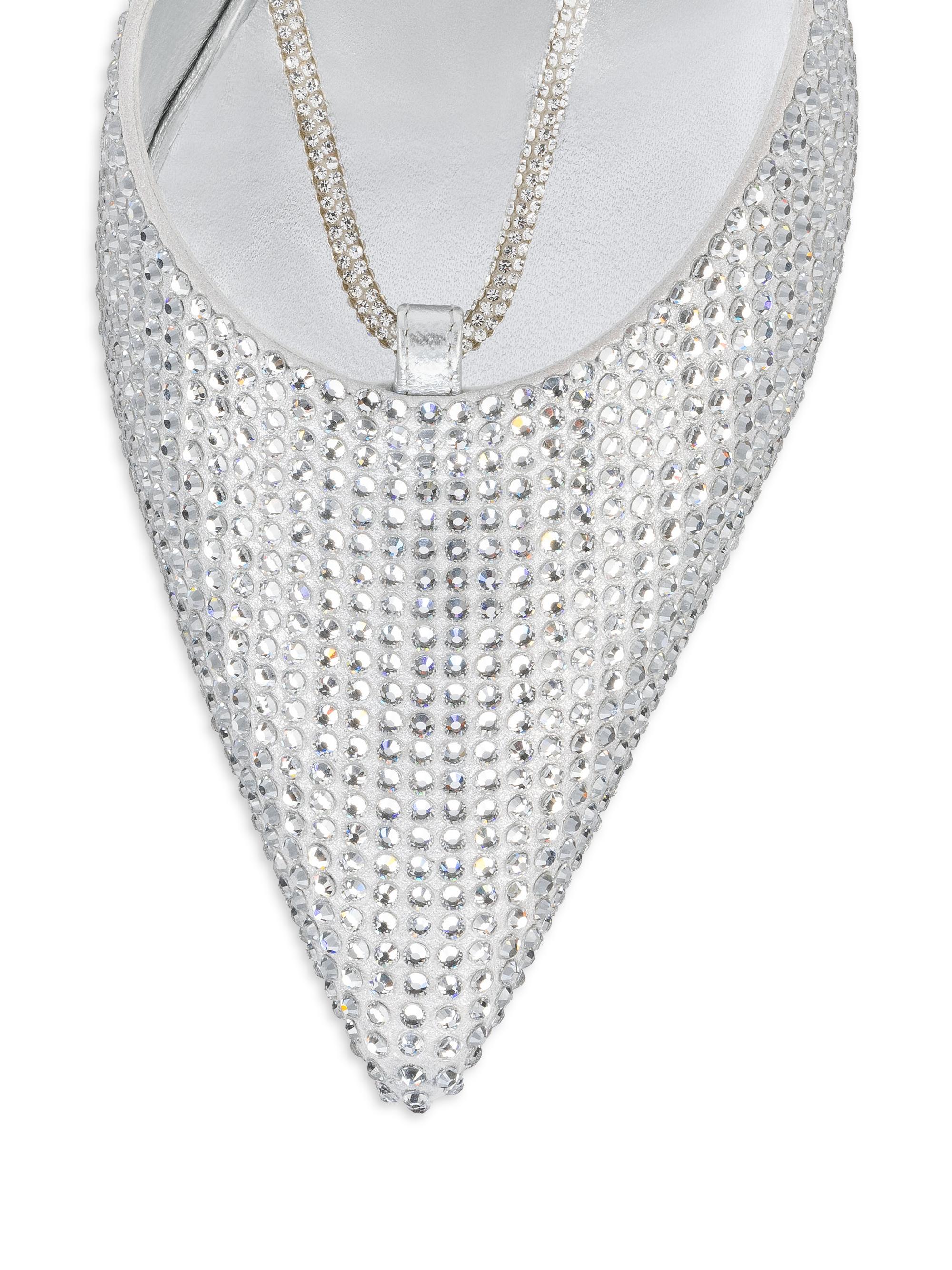 Christian Louboutin Astrid Lace Strassita Suede 85MM Pumps | Saks