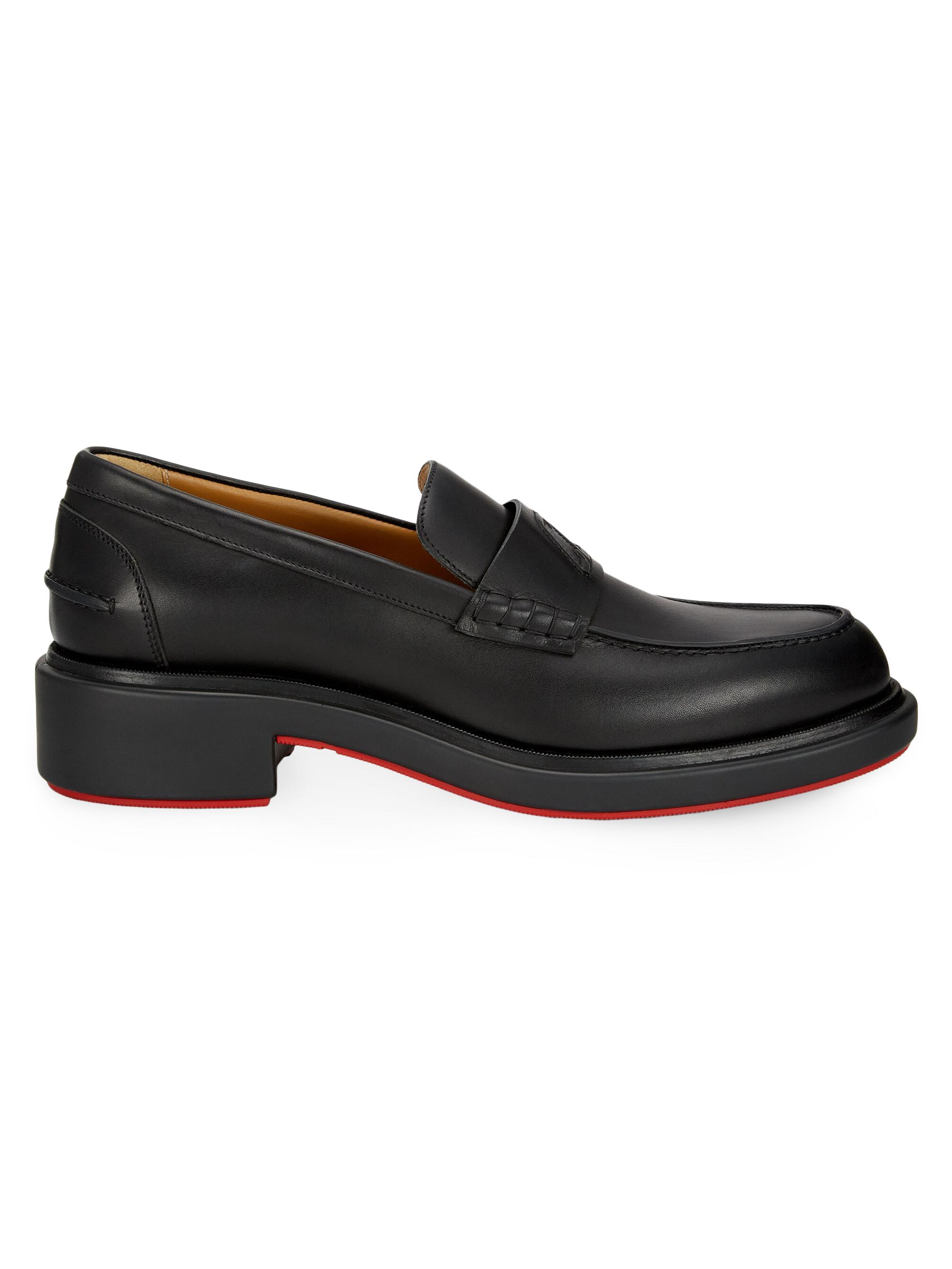 Christian Louboutin Men's Urbino Moc Loafers - Black
