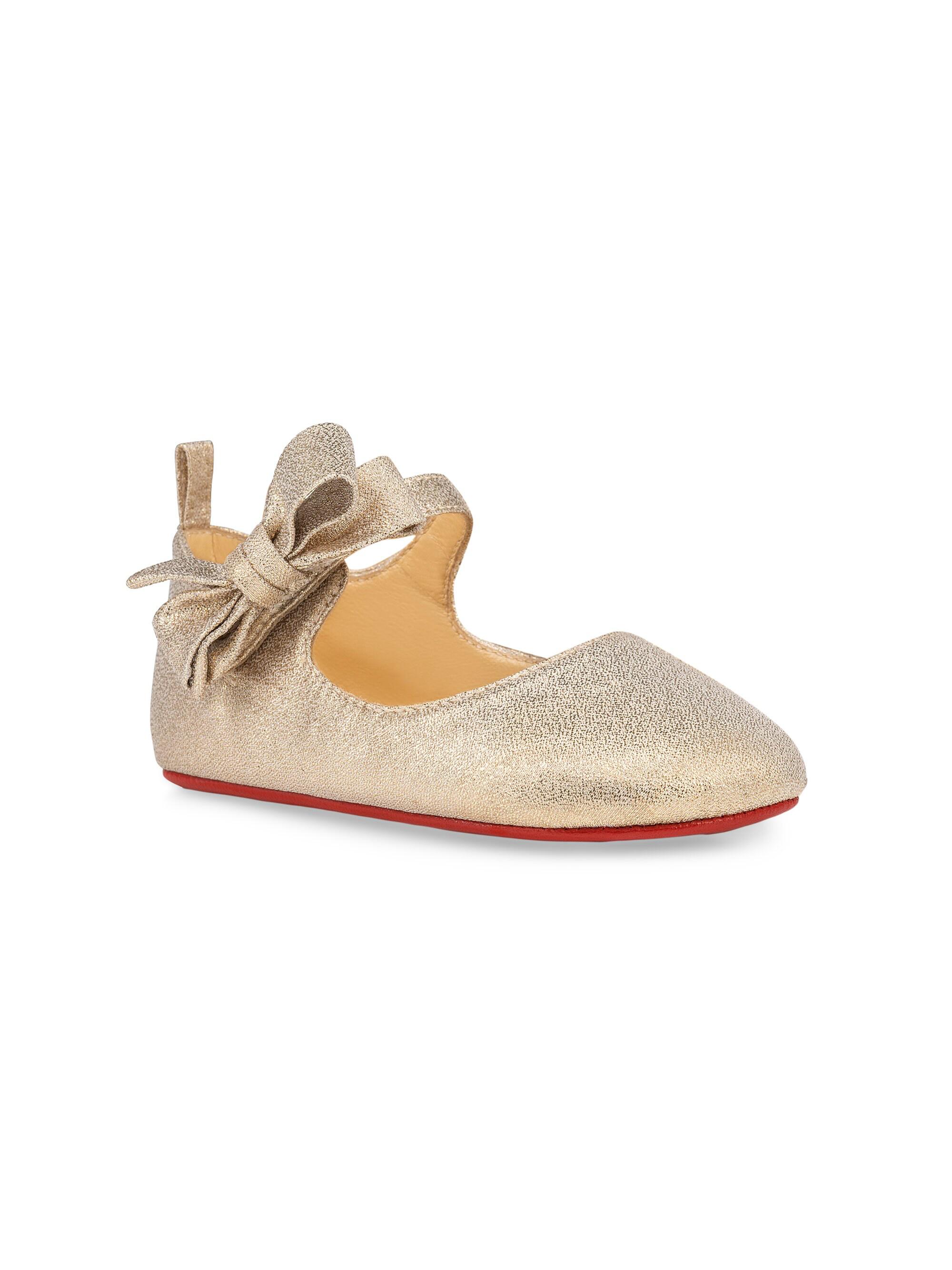 Christian Louboutin Little Kid's & Kid's Baby Lou Babe - Platine 2 (Baby) | Thumbnail 7